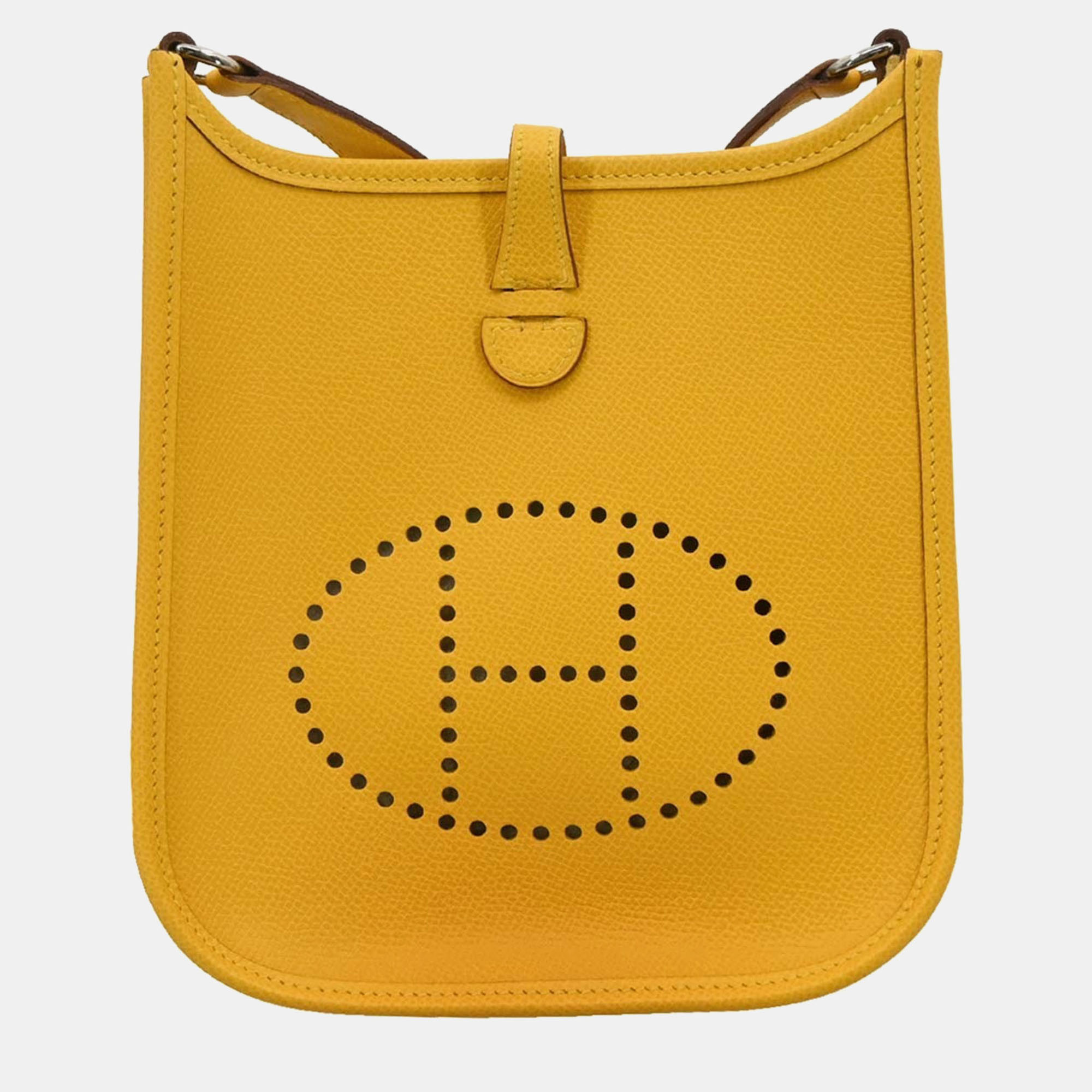 

Hermes Jaune Epsom Evelyne TPM Shoulder Bag, Yellow