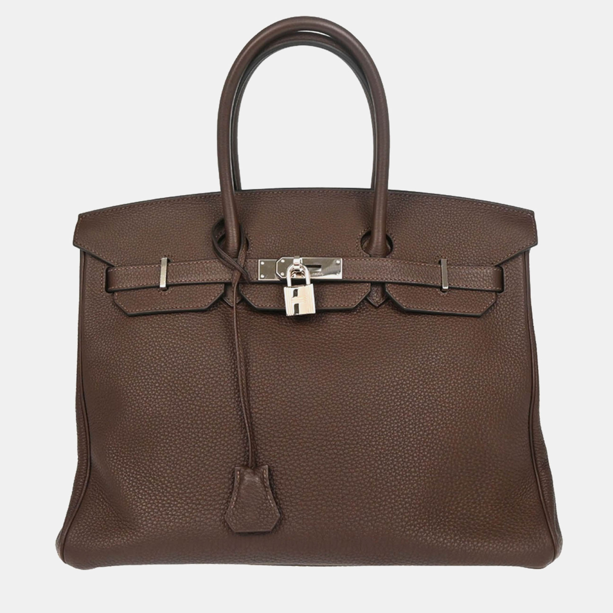 

Hermes Ebene Togo Birkin 35 Handbag, Brown