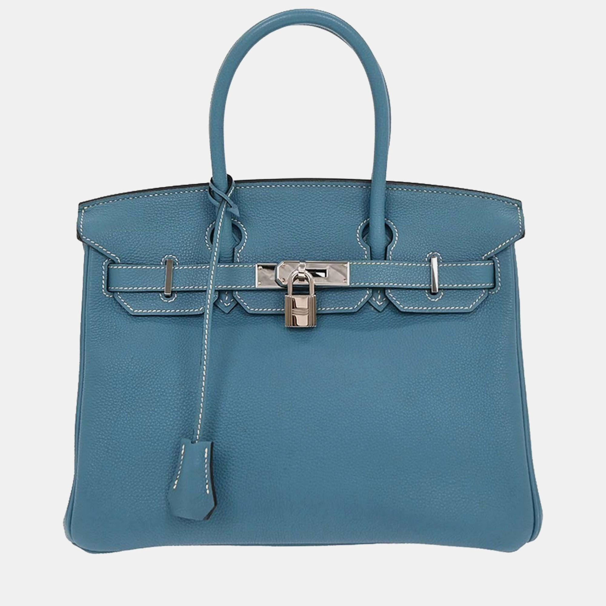 

Hermes Blue Jean Togo Birkin 30 Handbag