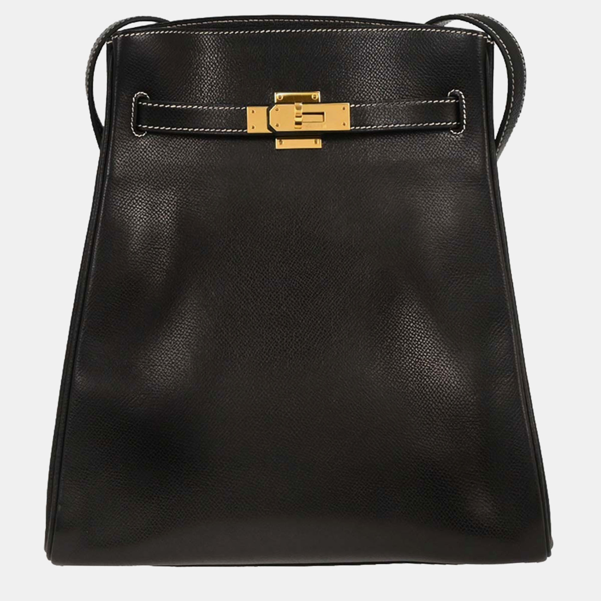 

Hermes Kelly Sport PM Black Courchevel Shoulder Bag
