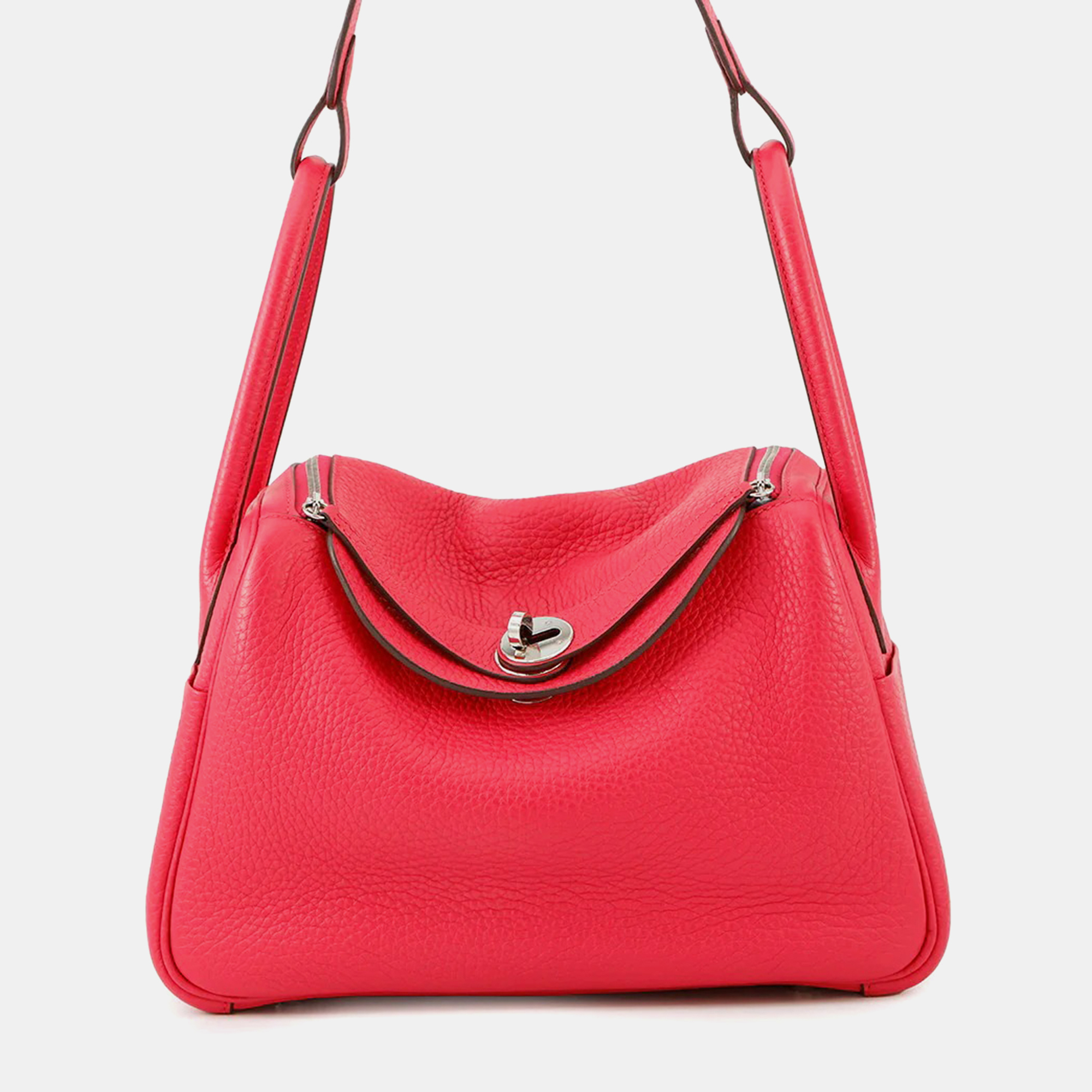 

Hermes Lindy 26 Rose Extreme Taurillon Clemence Bag, Pink