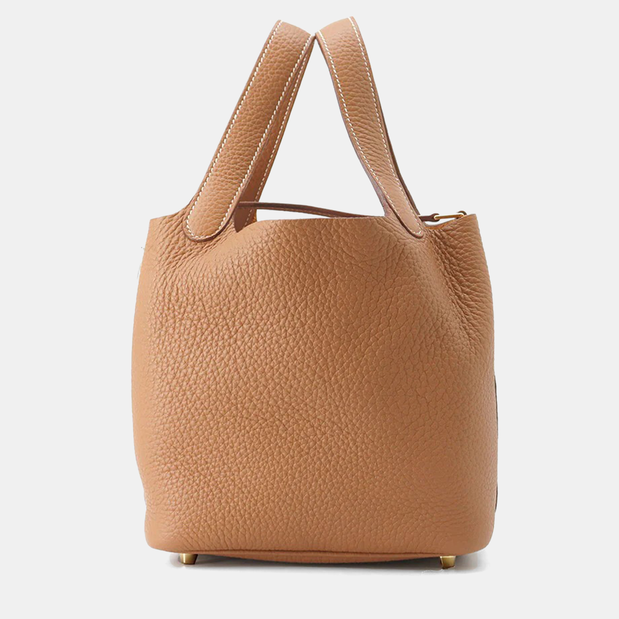 

Hermes Picotin Lock PM Gold Taurillon Clemence Bag, Brown