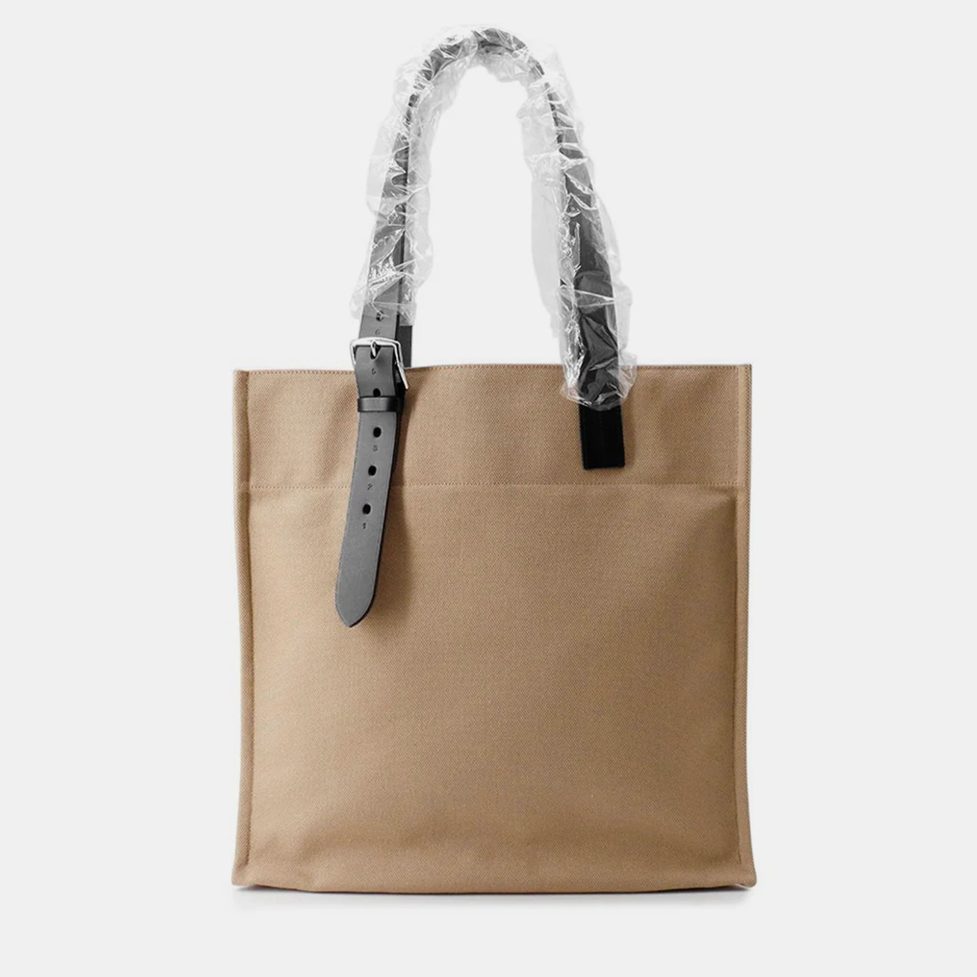 

Hermes Etrivieres Shopping Beige Marfa/Black Towargoelan Vache Hunter Leather