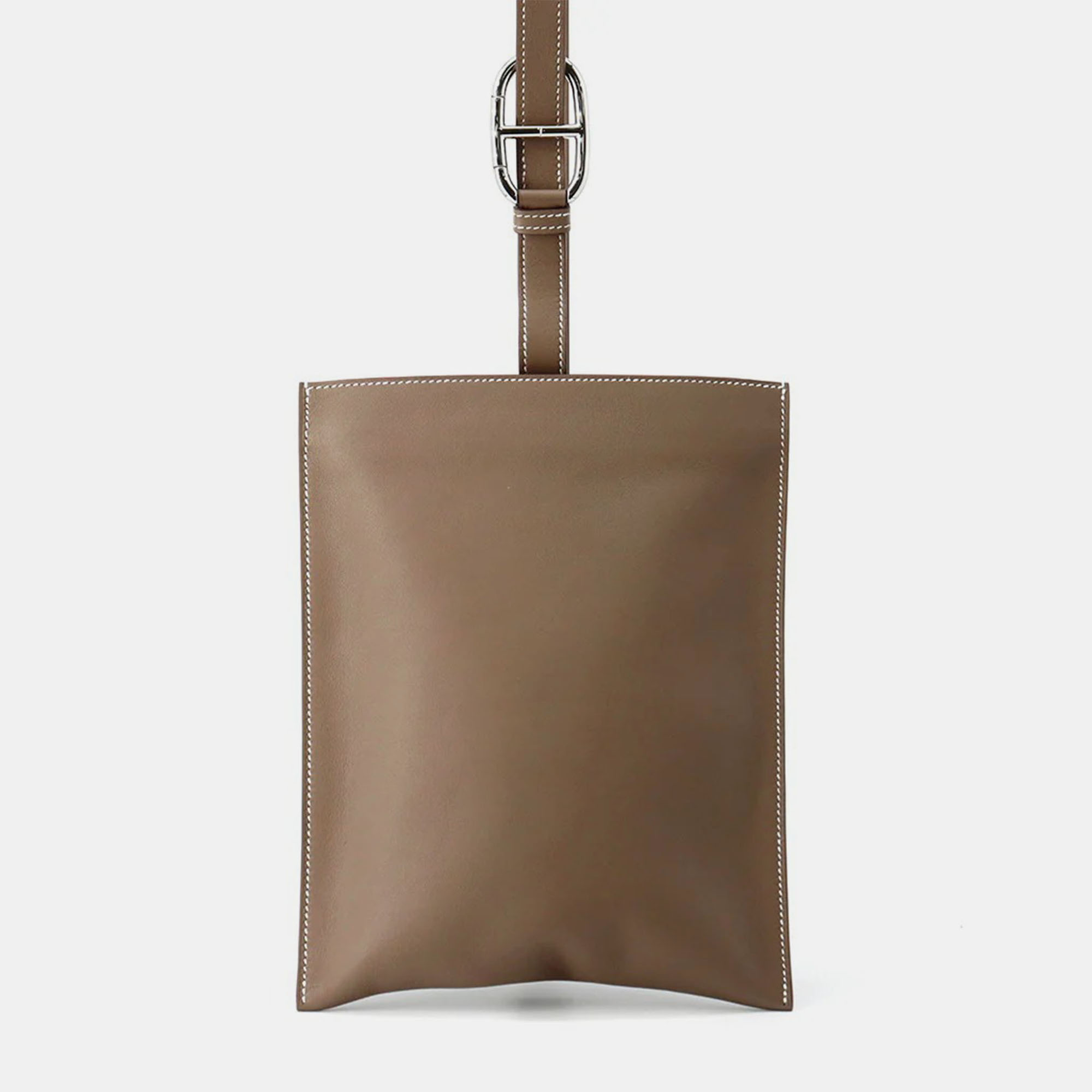 

Hermes Portefeuille Poschamp Plus Etoupe Swift Leather, Brown