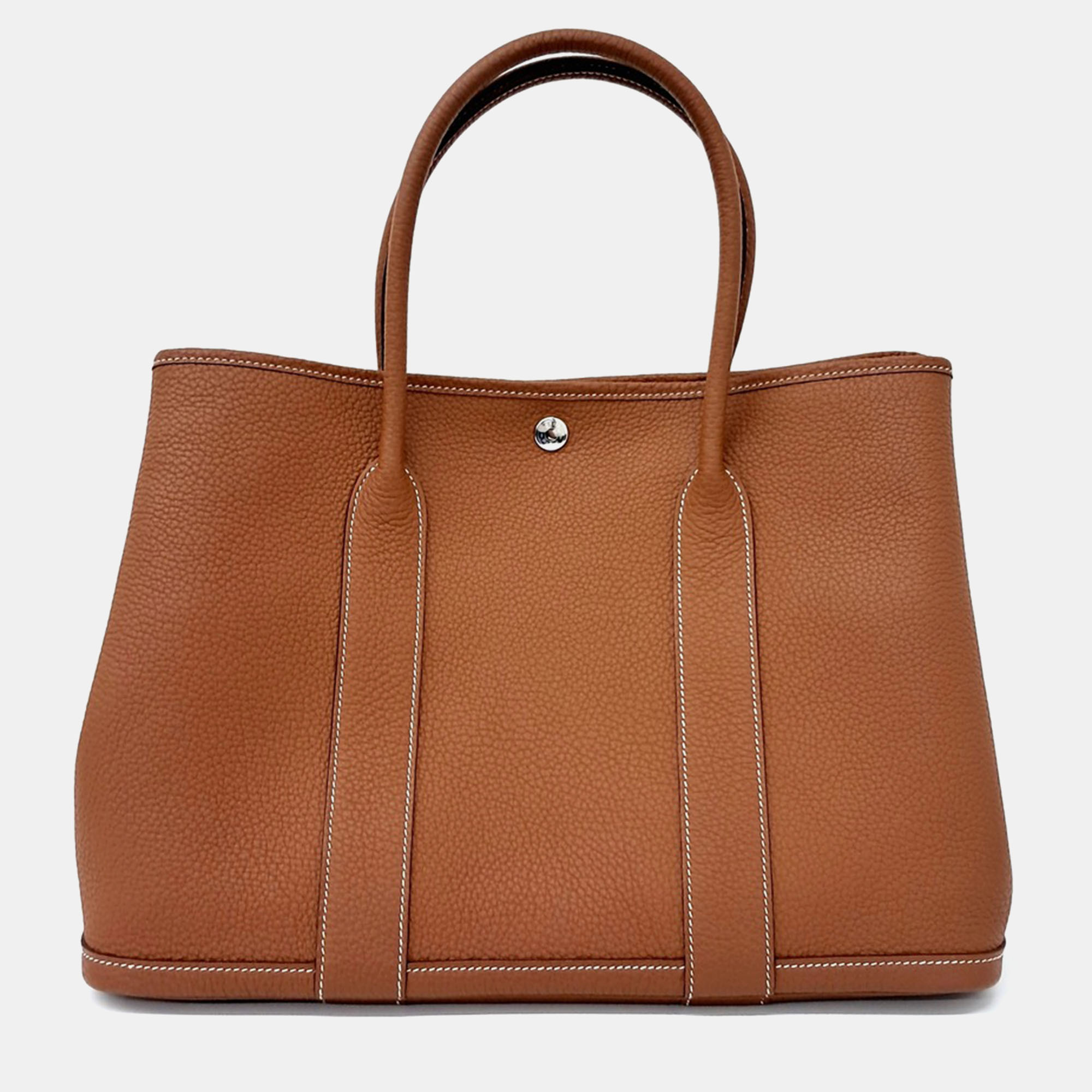 

Hermes Garden Party 36 Brown Leather Bag