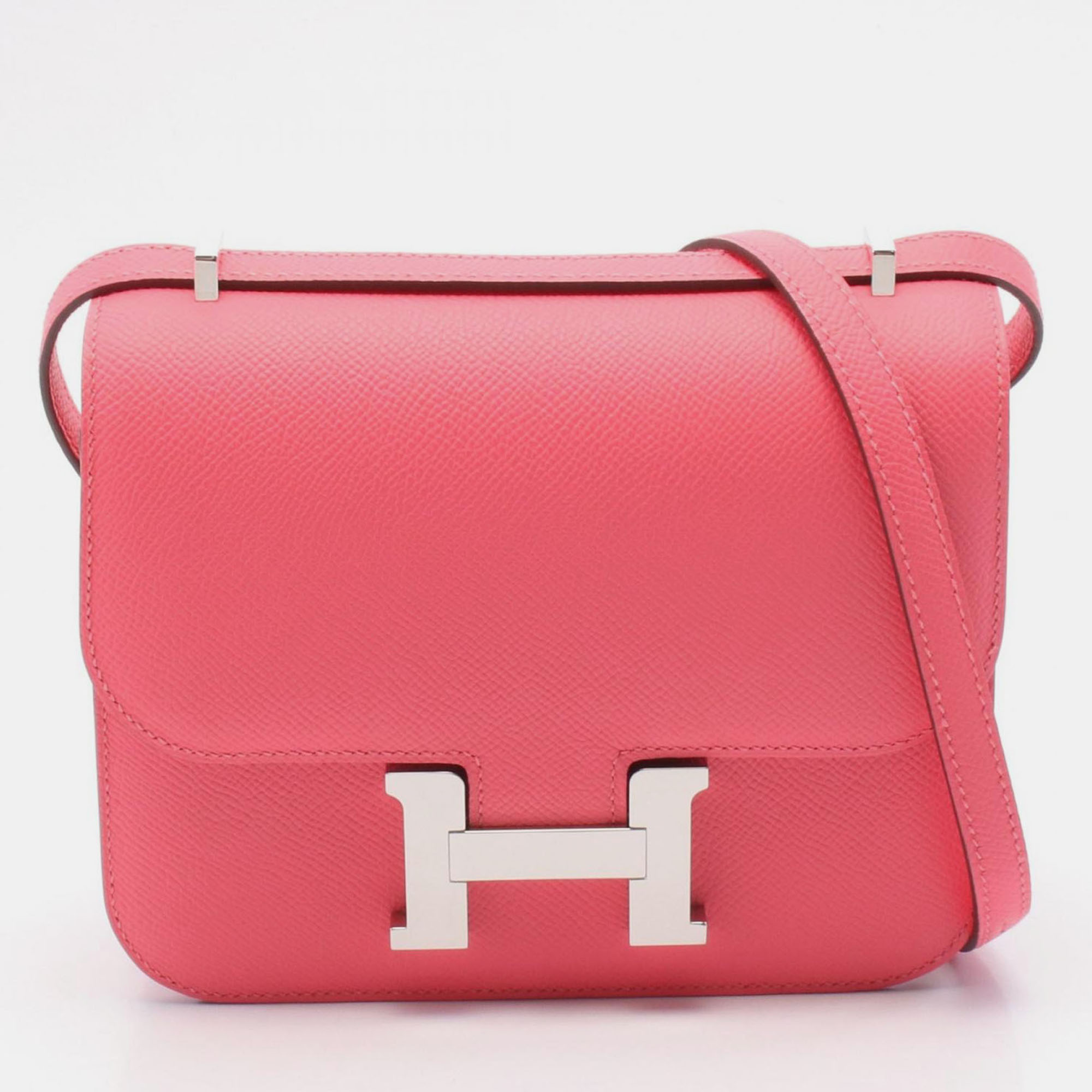 

Hermes Constance Mini Rose Azalee Epsom Leather Shoulder Bag, Pink