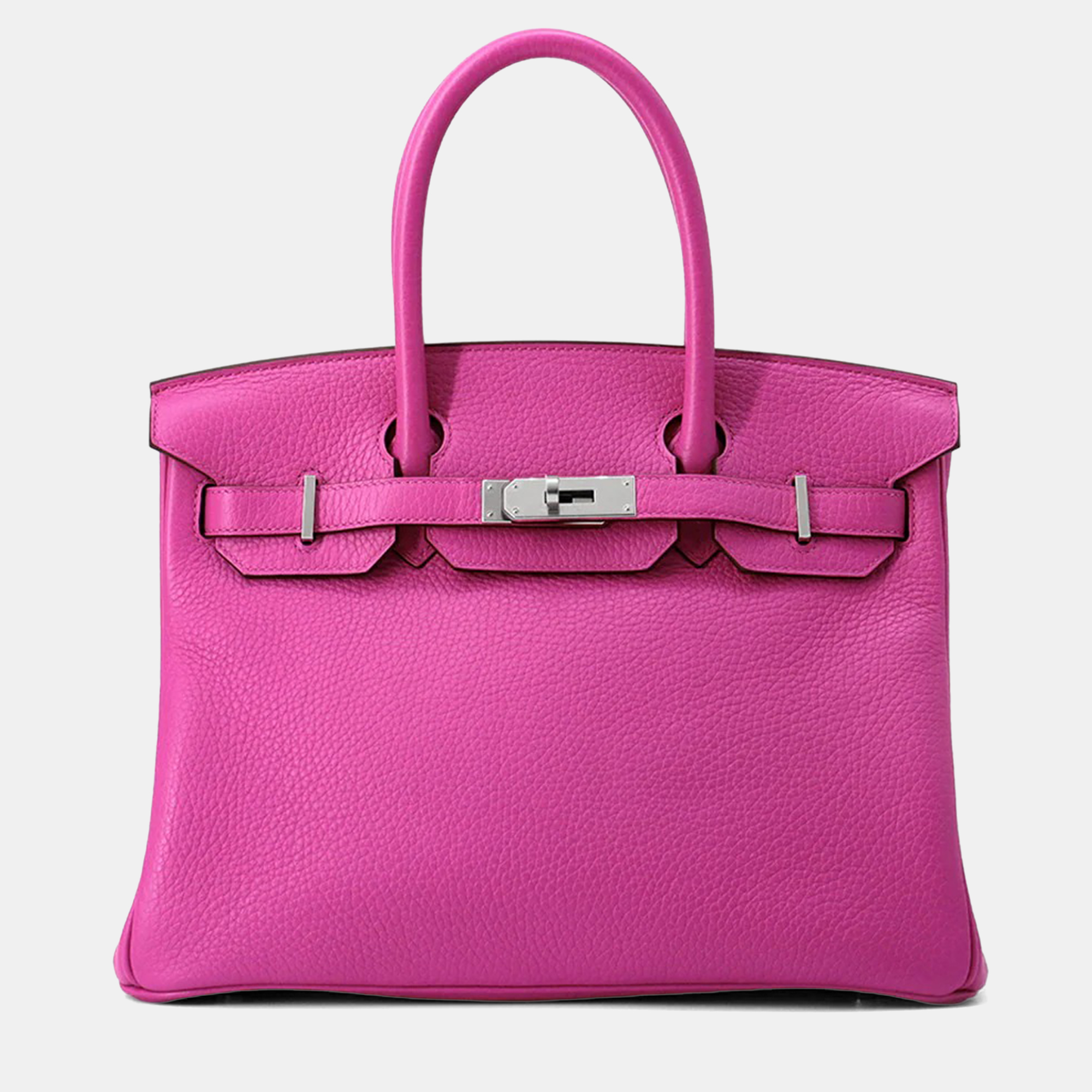 Pre-owned Hermes Birkin Magnolia Taurillon Clemence Tote 30 In Pink