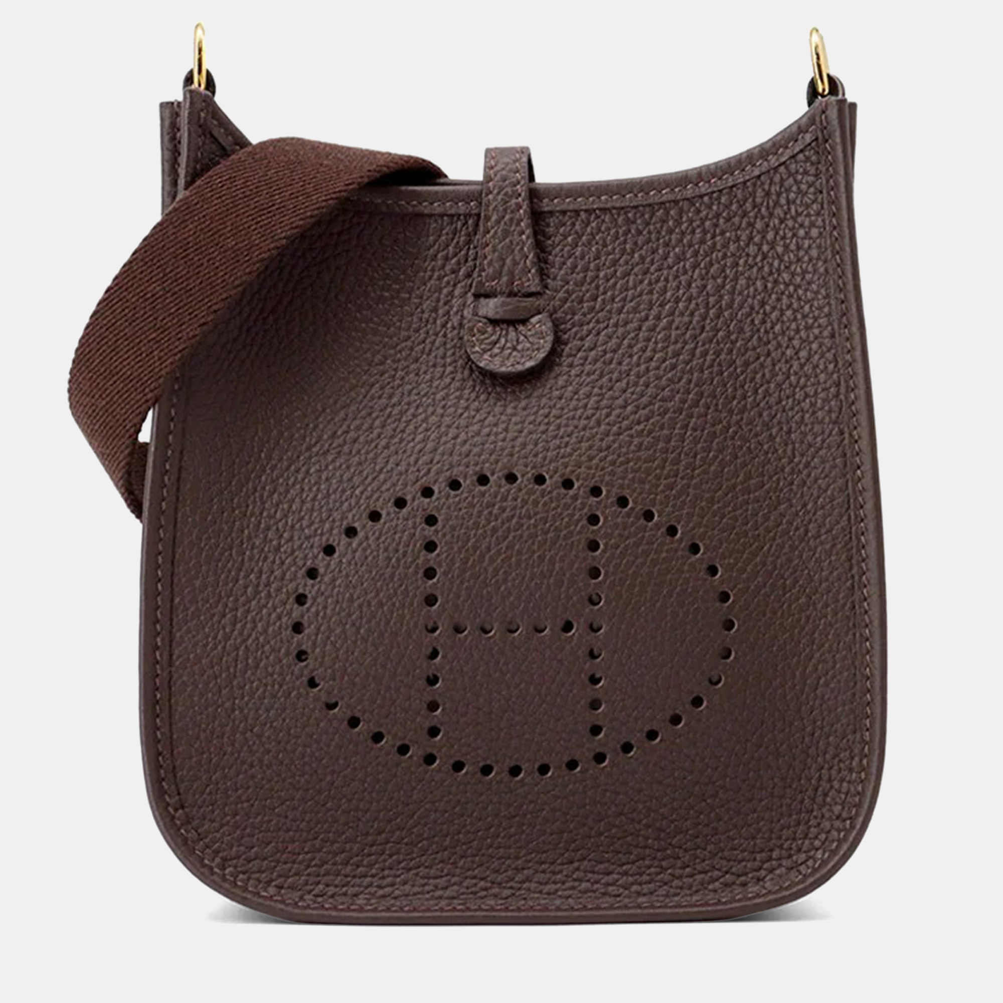 

Hermes Evelyne Amazon Long Ebene Taurillon Clemence Size TPM, Brown