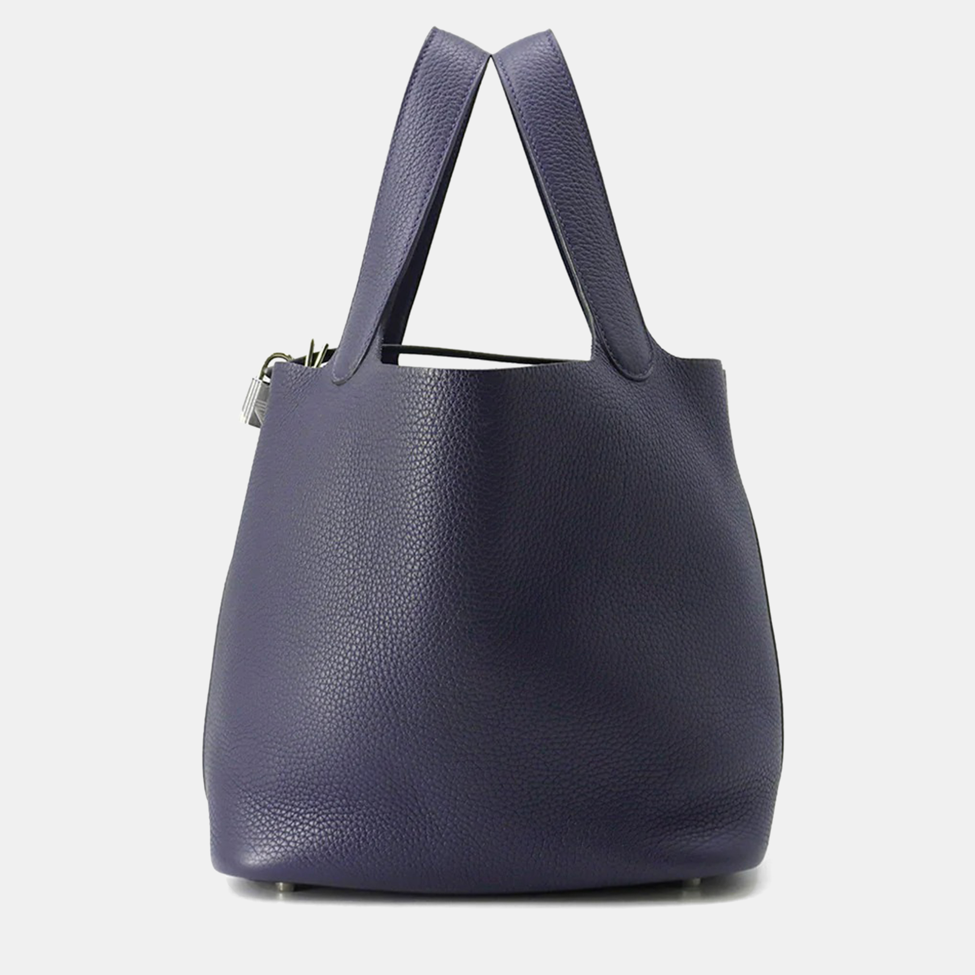 

Hermes Picotin Lock Blue Nuit Taurillon Clemence Size MM, Navy blue