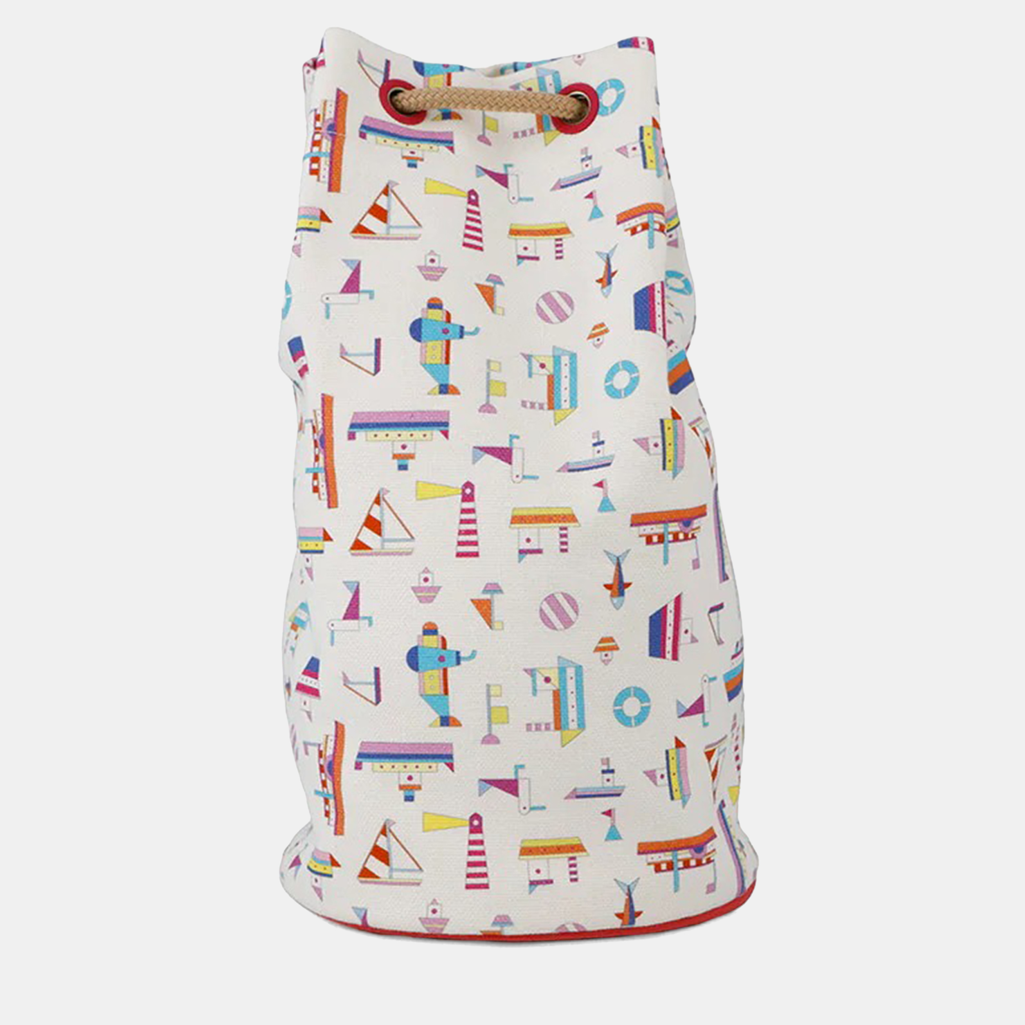 

Hermes Petit Chartier Duffle Bag Multicolor Cotton