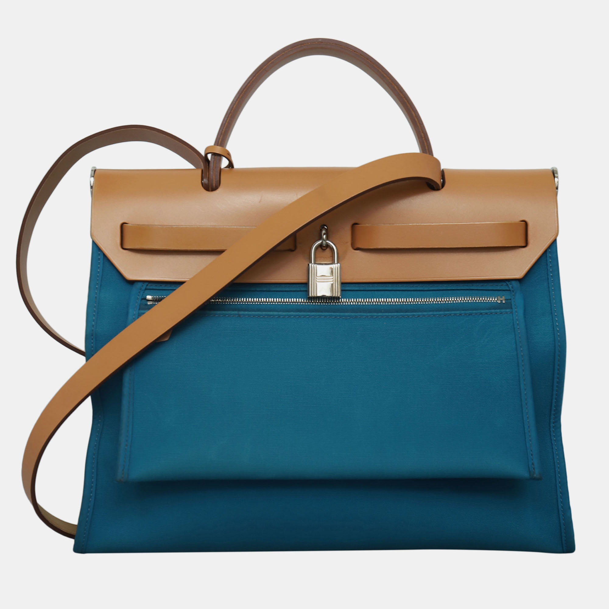 

Hermes Herbag 31 Bag, Blue