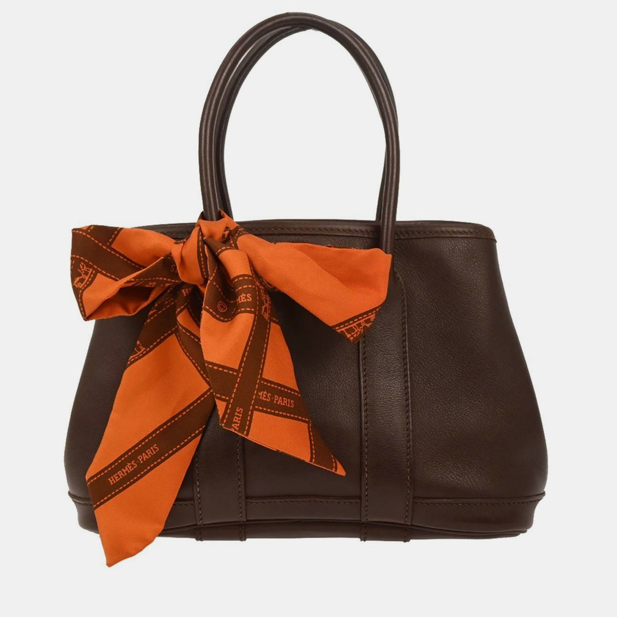 

Hermes Havane Swift Garden Twilly TTPM Tote Handbag, Brown