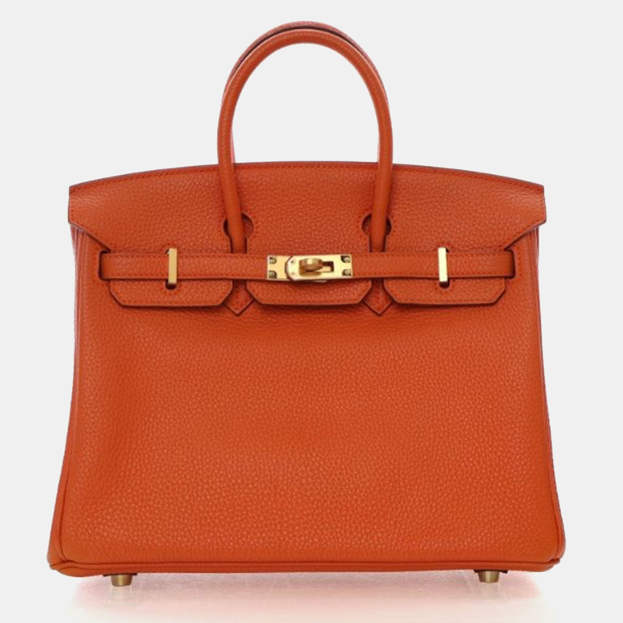 

Hermes Birkin 25 Orange Togo Bag