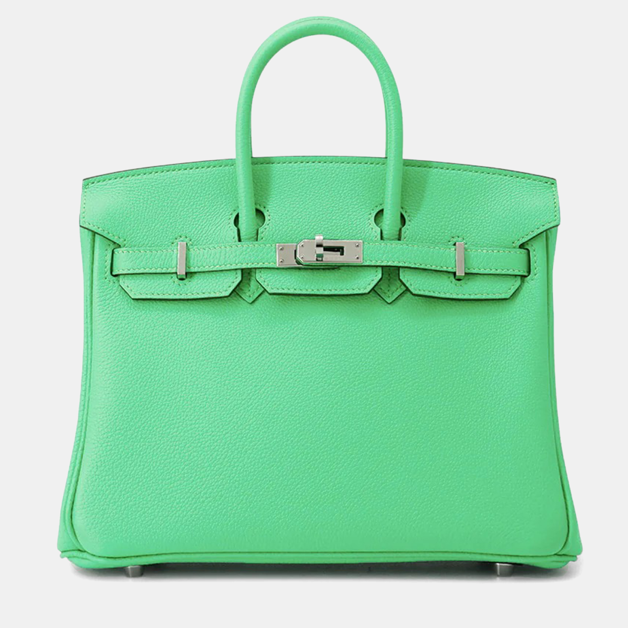 

Hermes Birkin 25 Vertcomic Togo Leather Bag, Green