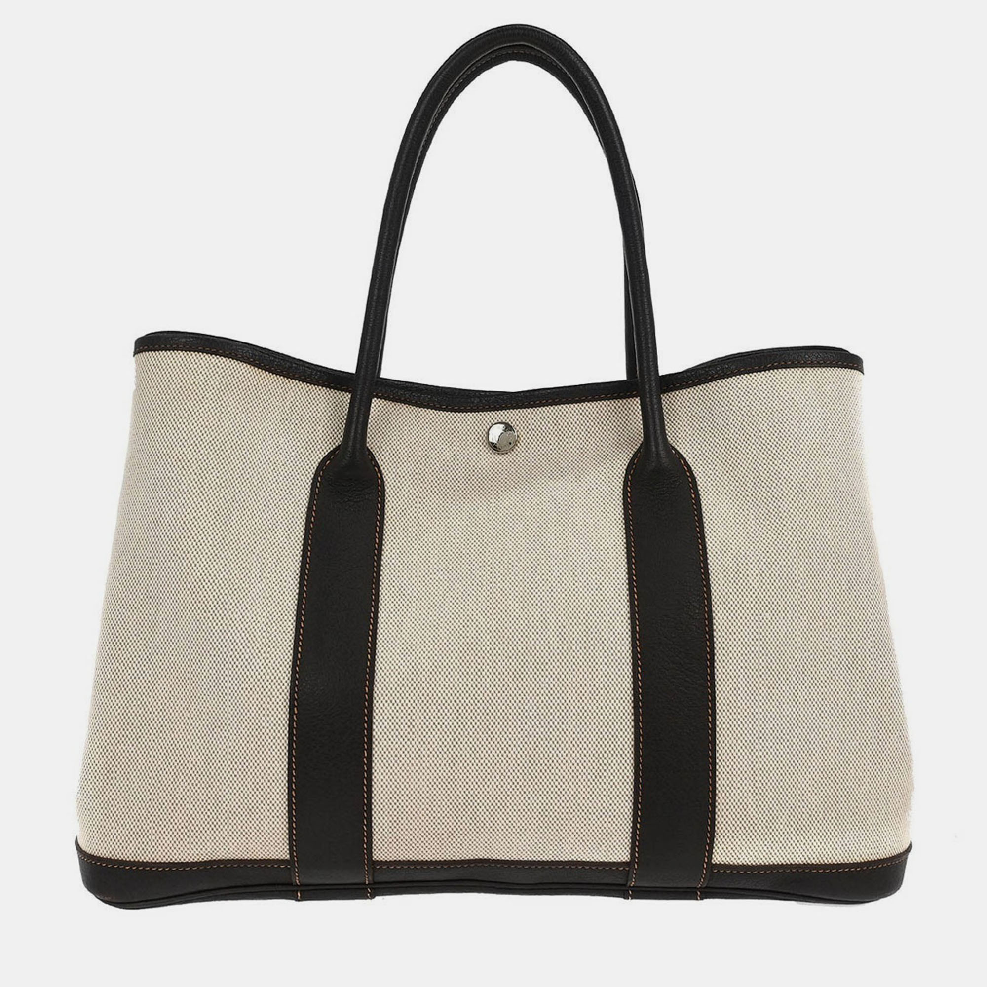 

Hermes Garden Party 36 PM Beige Toile H Buffalo Tote Bag