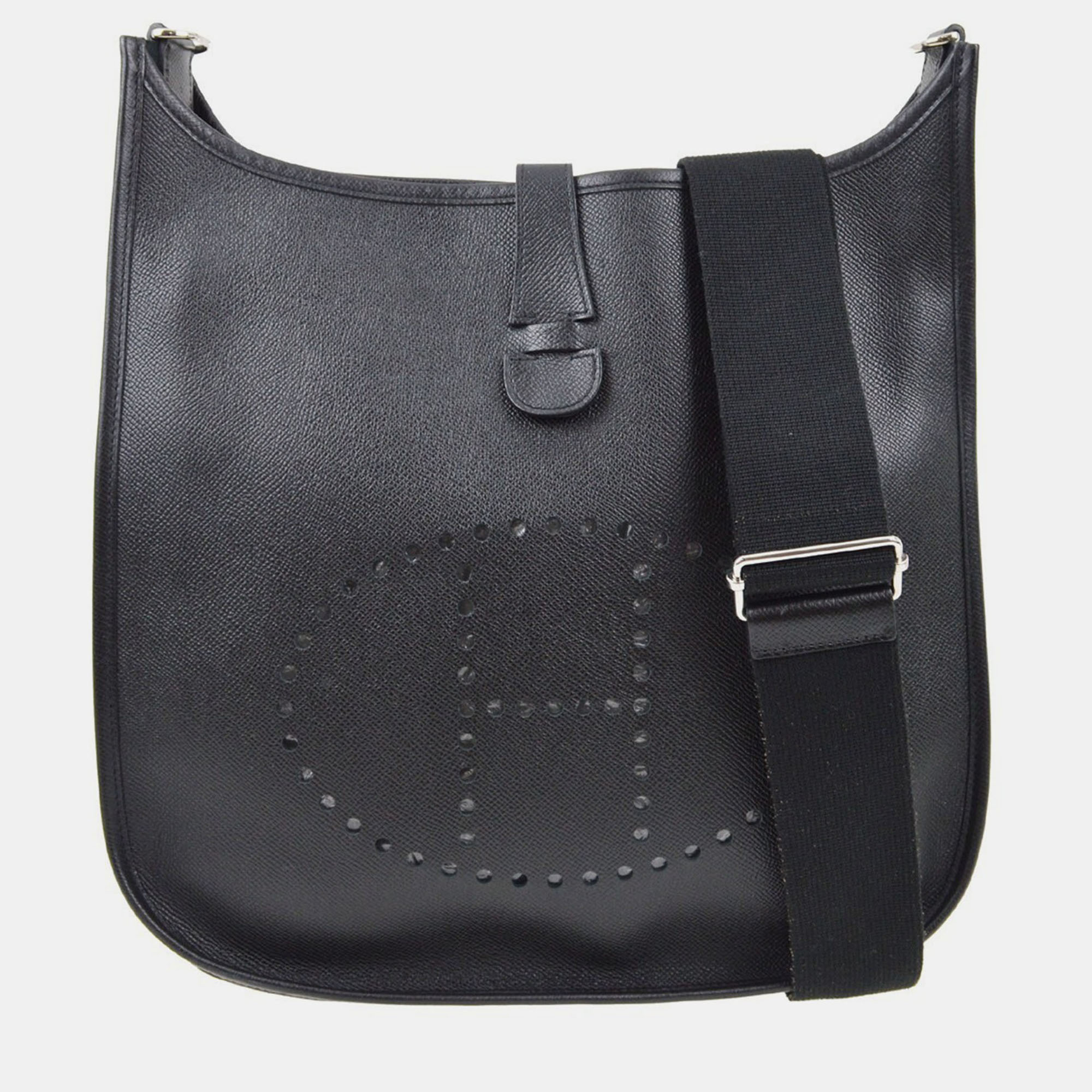 

Hermes Black Epsom Evelyne 3 GM Shoulder Bag