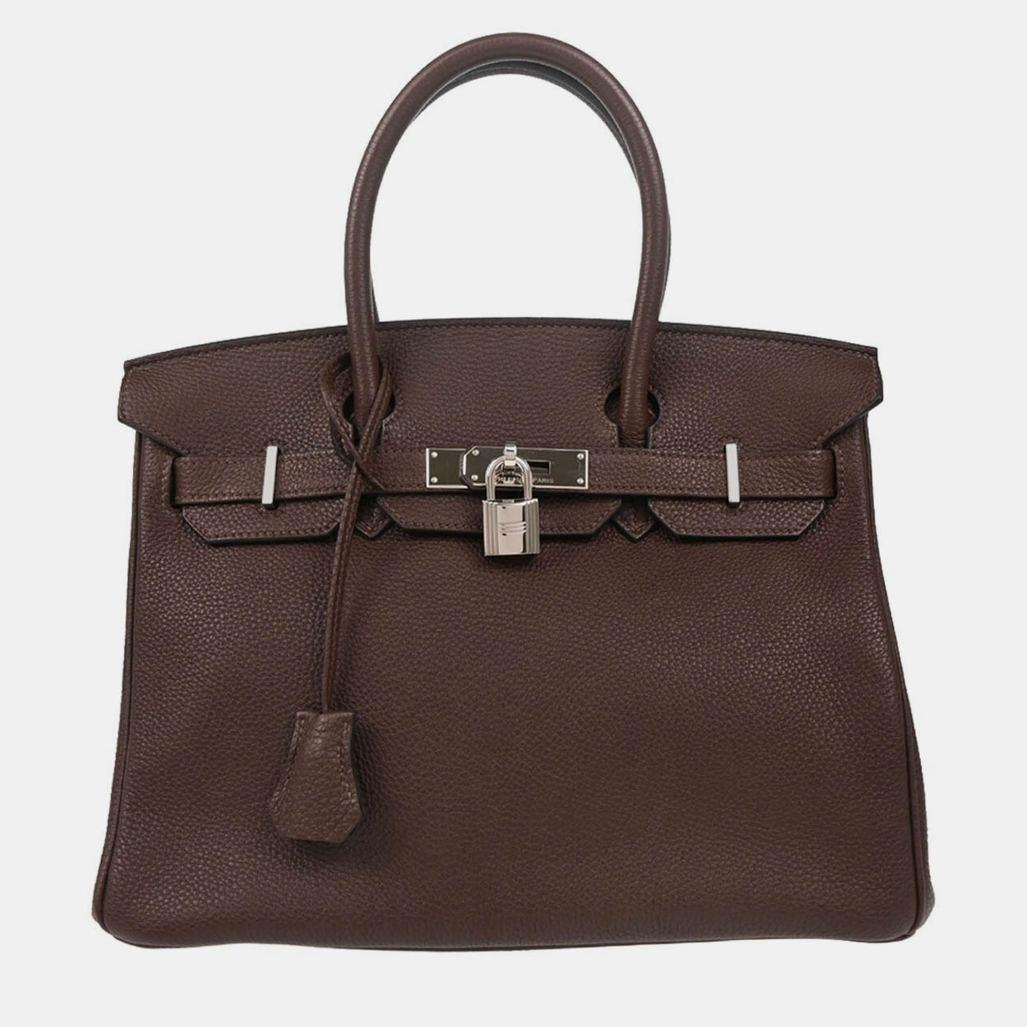 

Hermes Chocolat Togo Birkin 30 Handbag, Brown