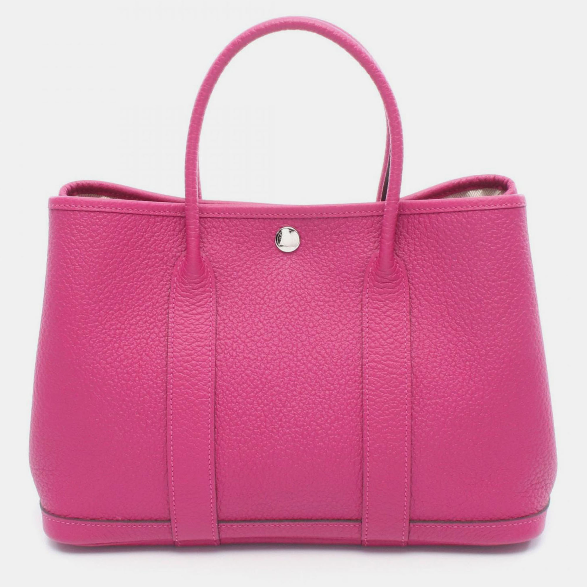 

Hermes Garden Party 30 Rose Purple Country Leather Tote Bag