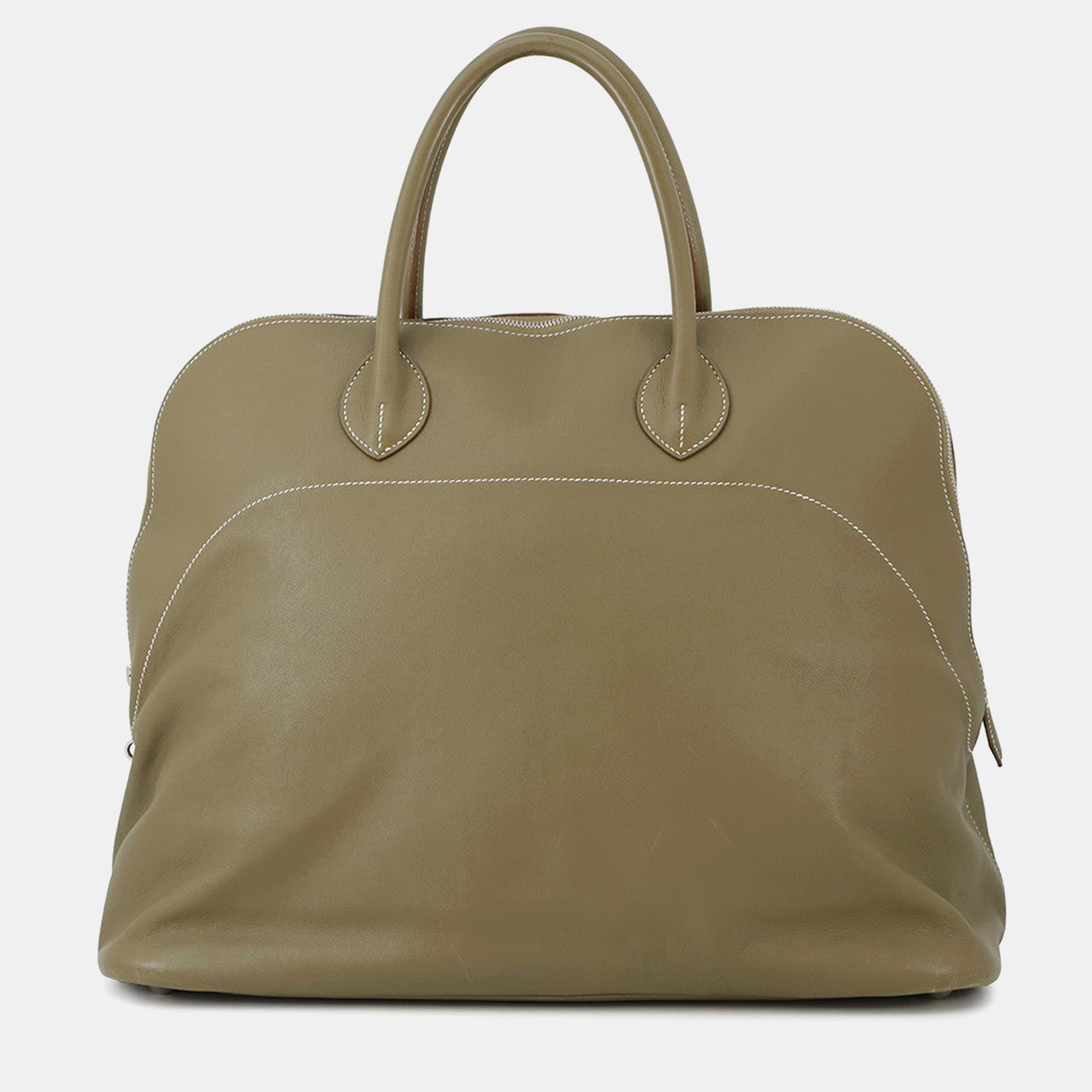 

Hermes Bolide Relax Vert Gris Vaux Sikkim Leather Size, Green