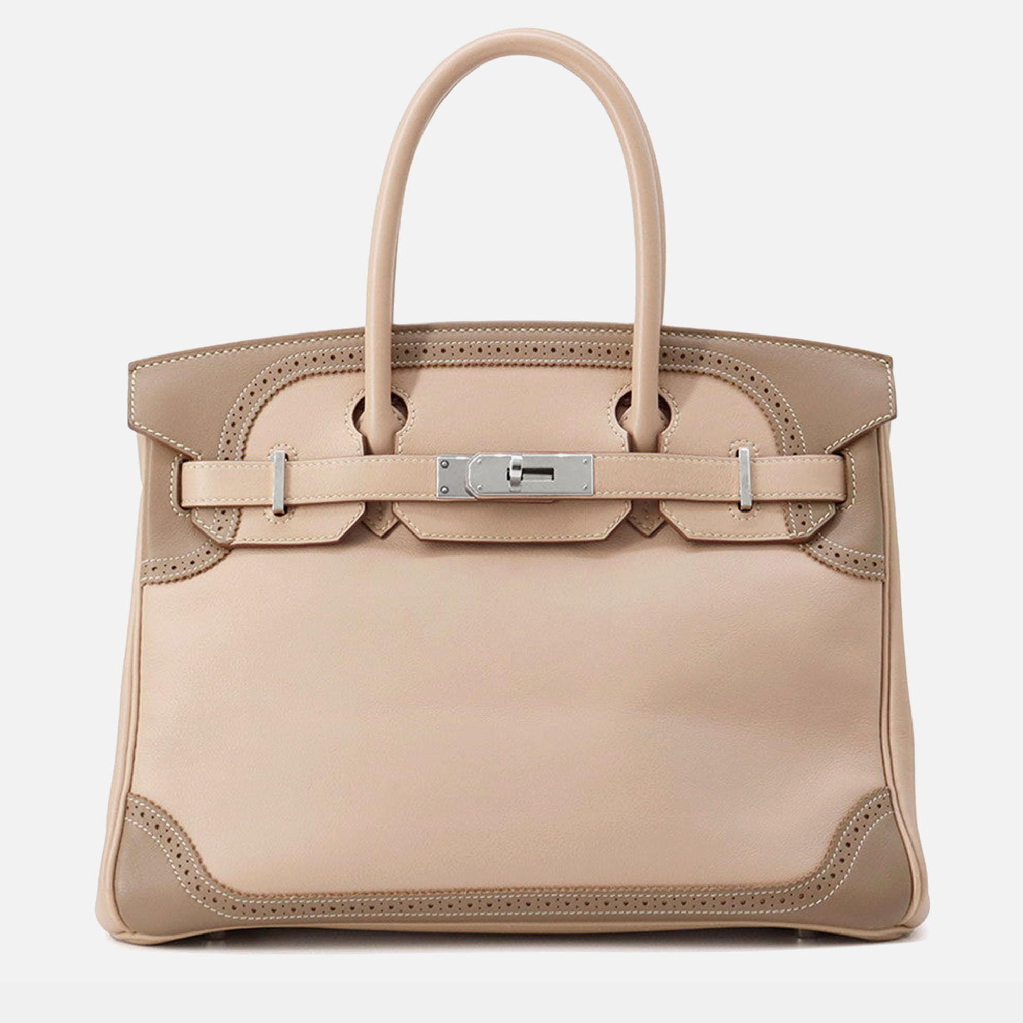 

Hermes Birkin Ghillies Argile/Etoupe Swift Leather Size, Beige