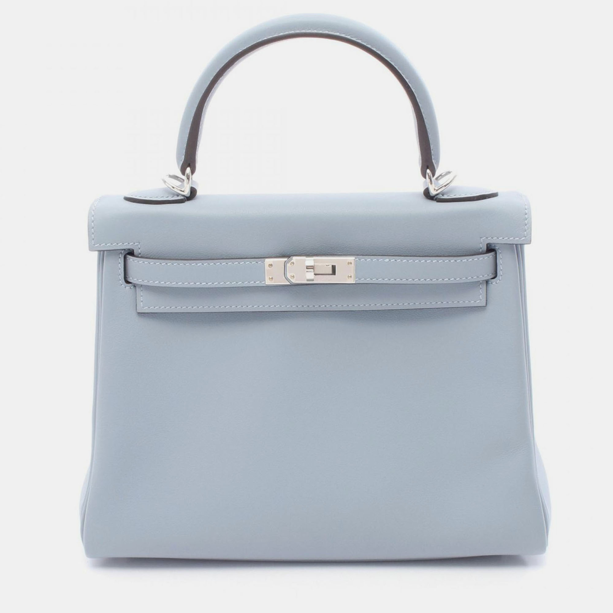 

Hermes Kelly 25 Blue Tone Swift Leather Tote Bag