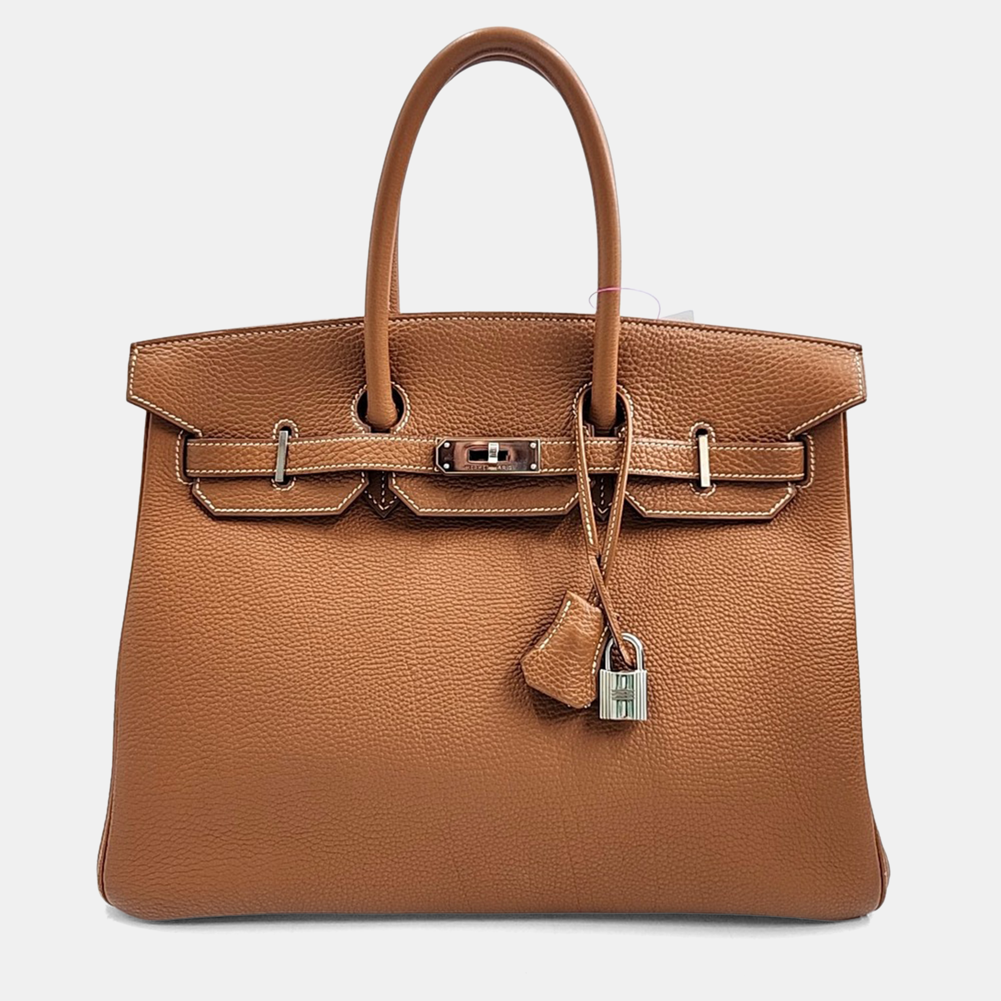 

Hermes Brown Leather Birkin 35 G