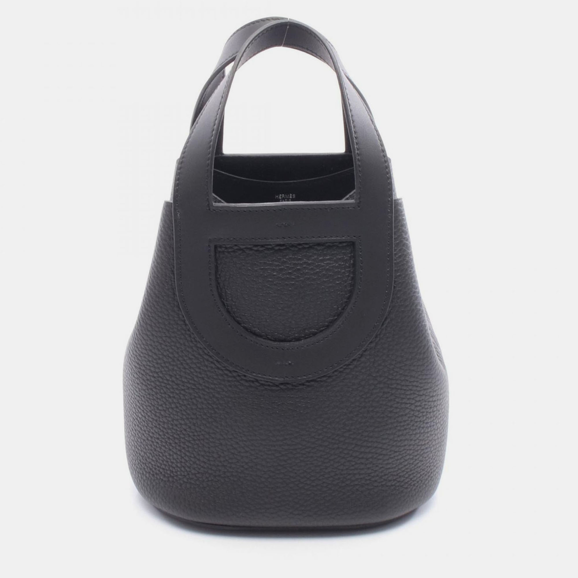 

Hermes In The Loop 18 Black Taurillon Clemence Leather Bucket Bag