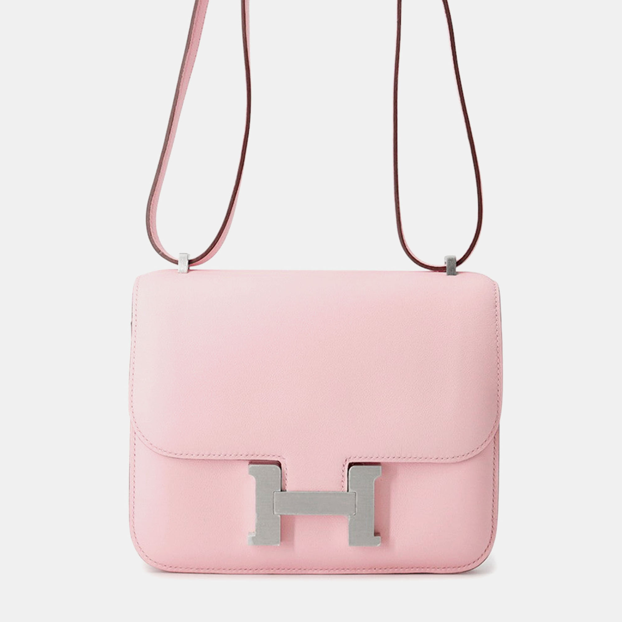 

Hermes Constance3 Miroir Size Mini Rose Sakura Swift Leather Bag, Pink