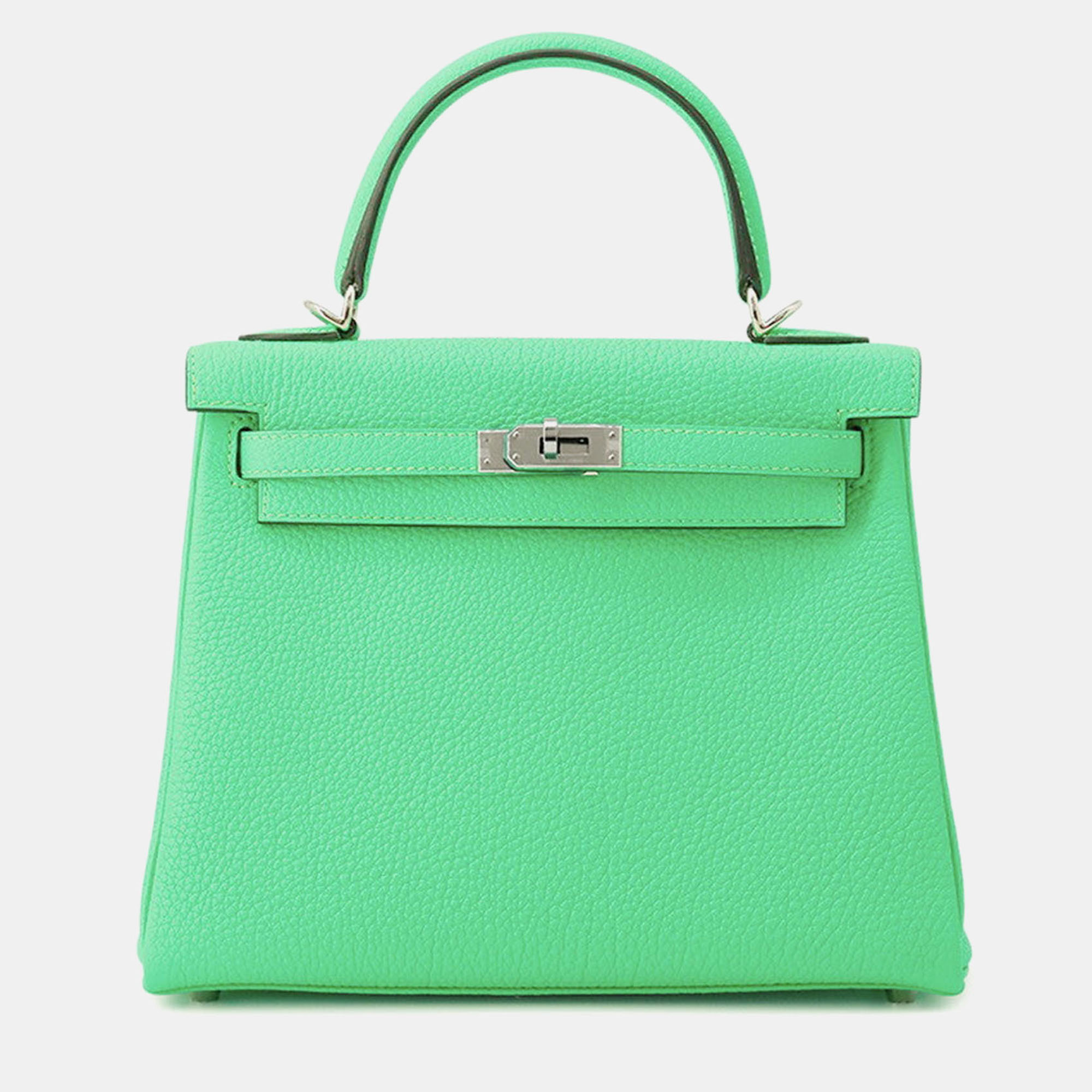 

Hermes Kelly  Inner Stitch Vertcomic Togo Leather Size, Green