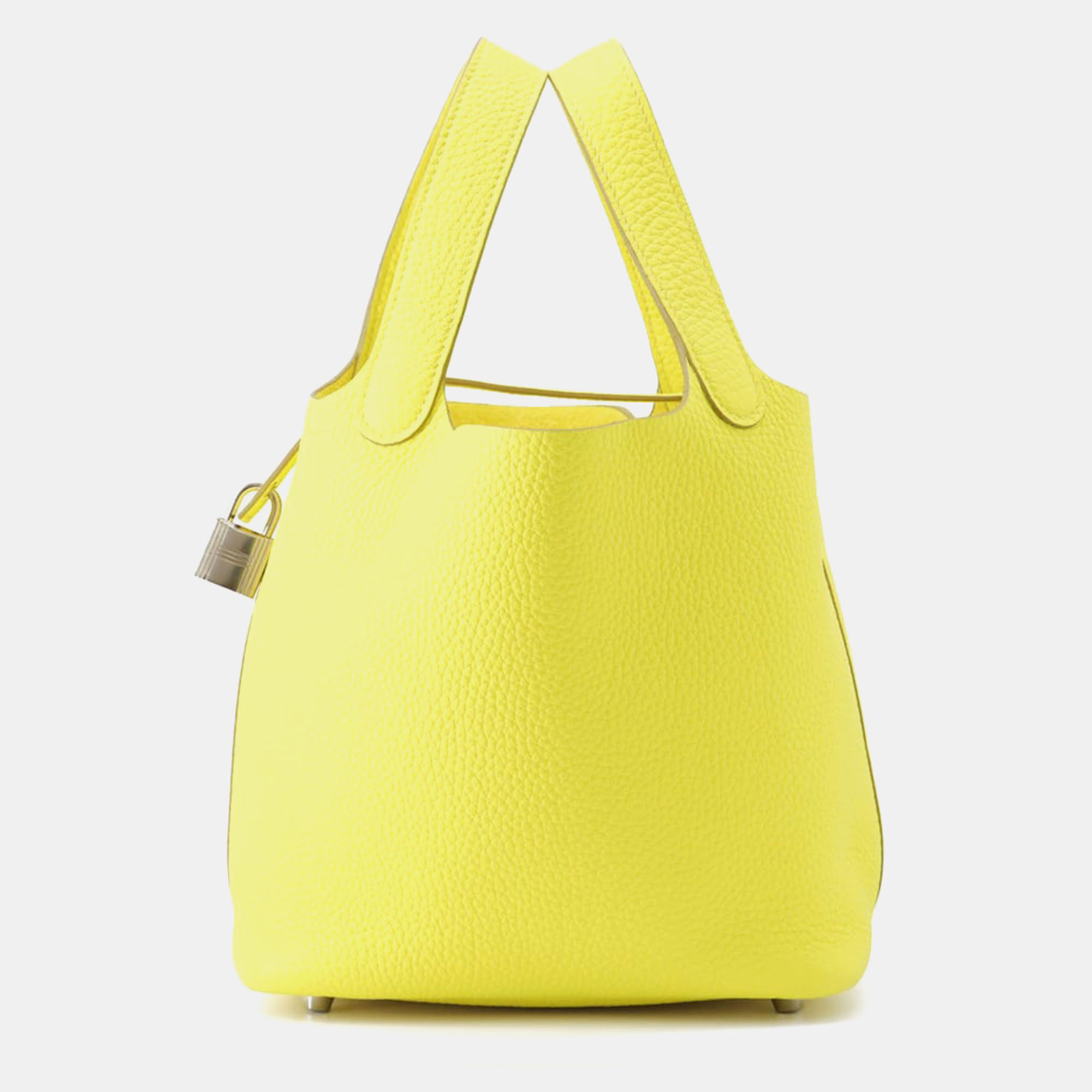 

Hermes Picotin Lock Lime Taurillon Clemence PM, Yellow