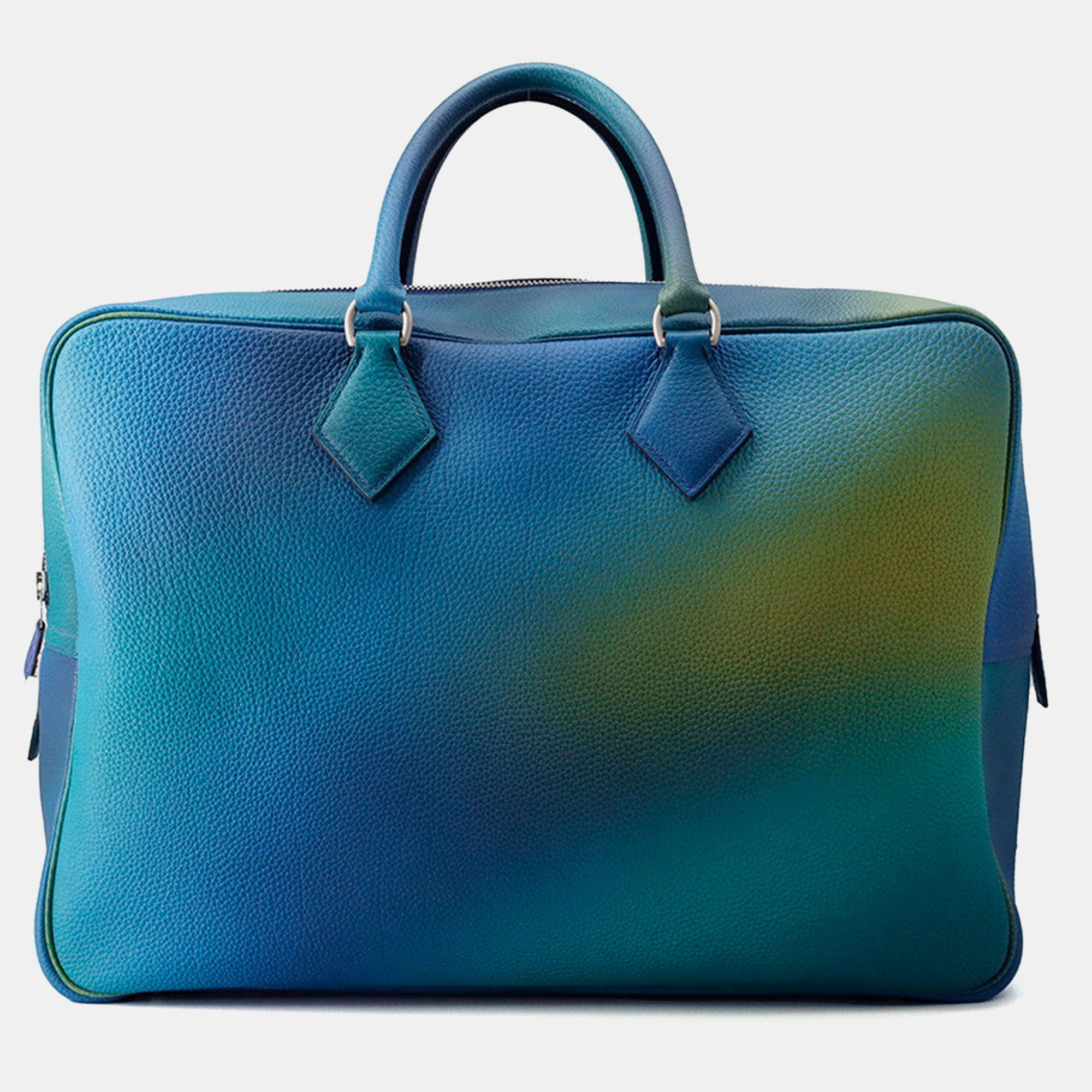 

Hermes Plume Cosmos Blue Nuit/Violetgradation Togo Leather Size