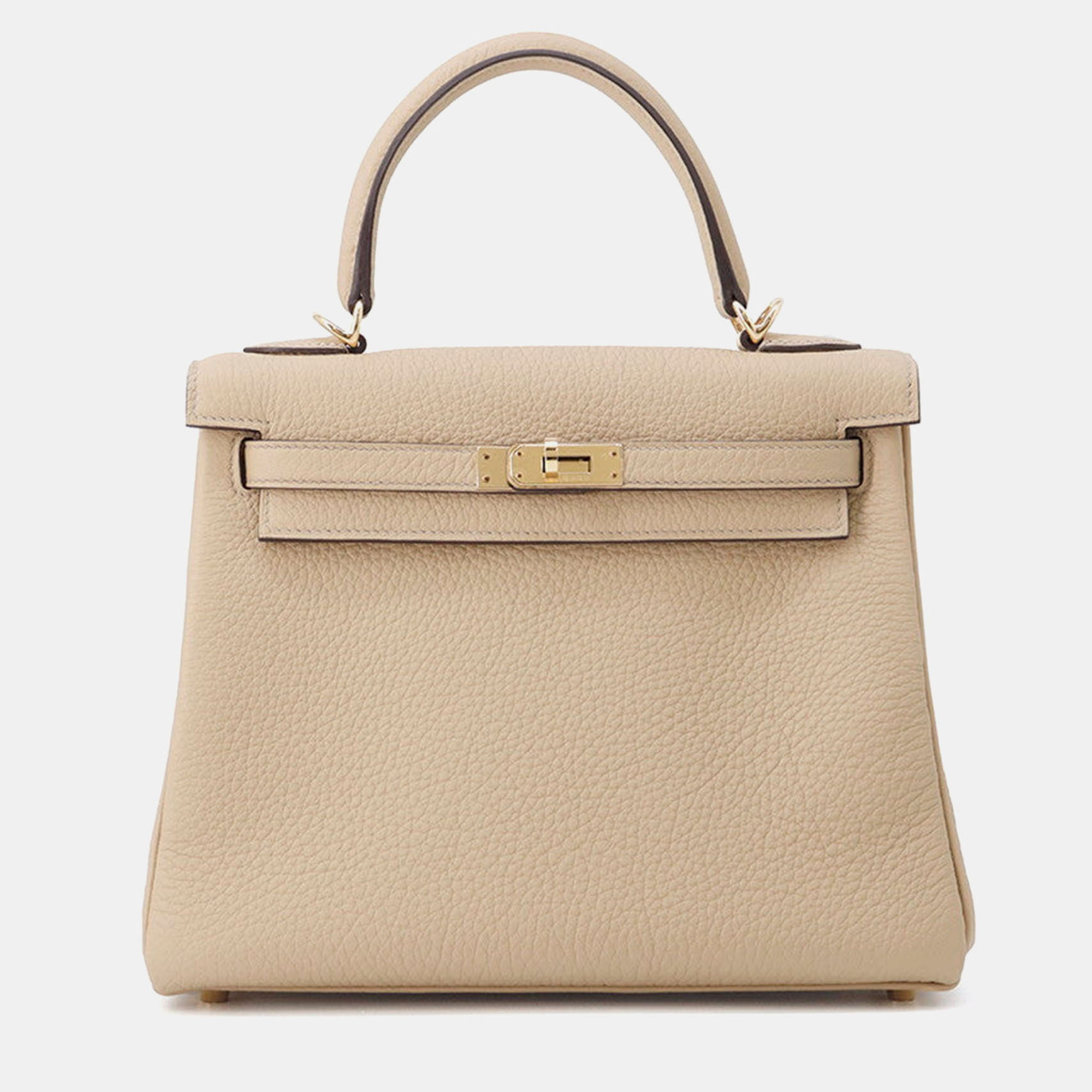 

Hermes Kelly Retourne Trench Togo Leather Size, Beige