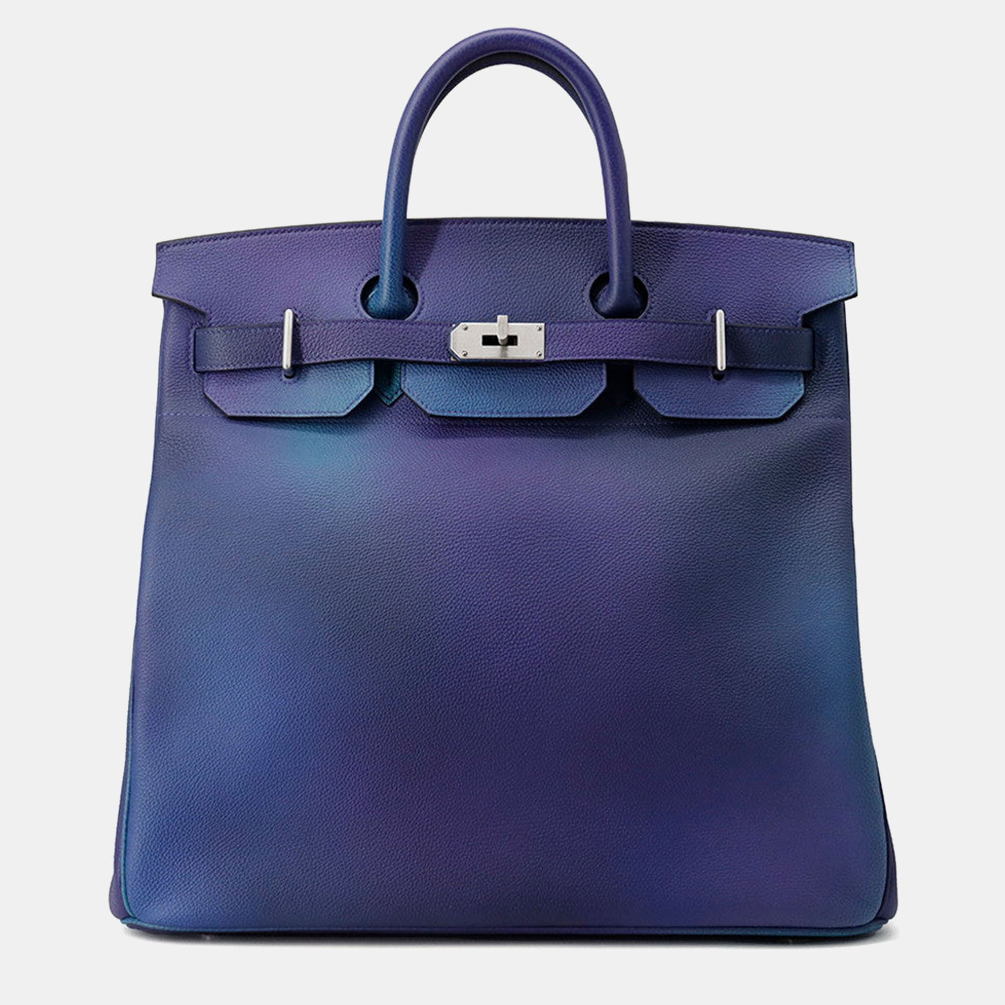

Hermes Haut A Courroies Cosmos Blue Nuit/Violet gradation Togo Leather Size