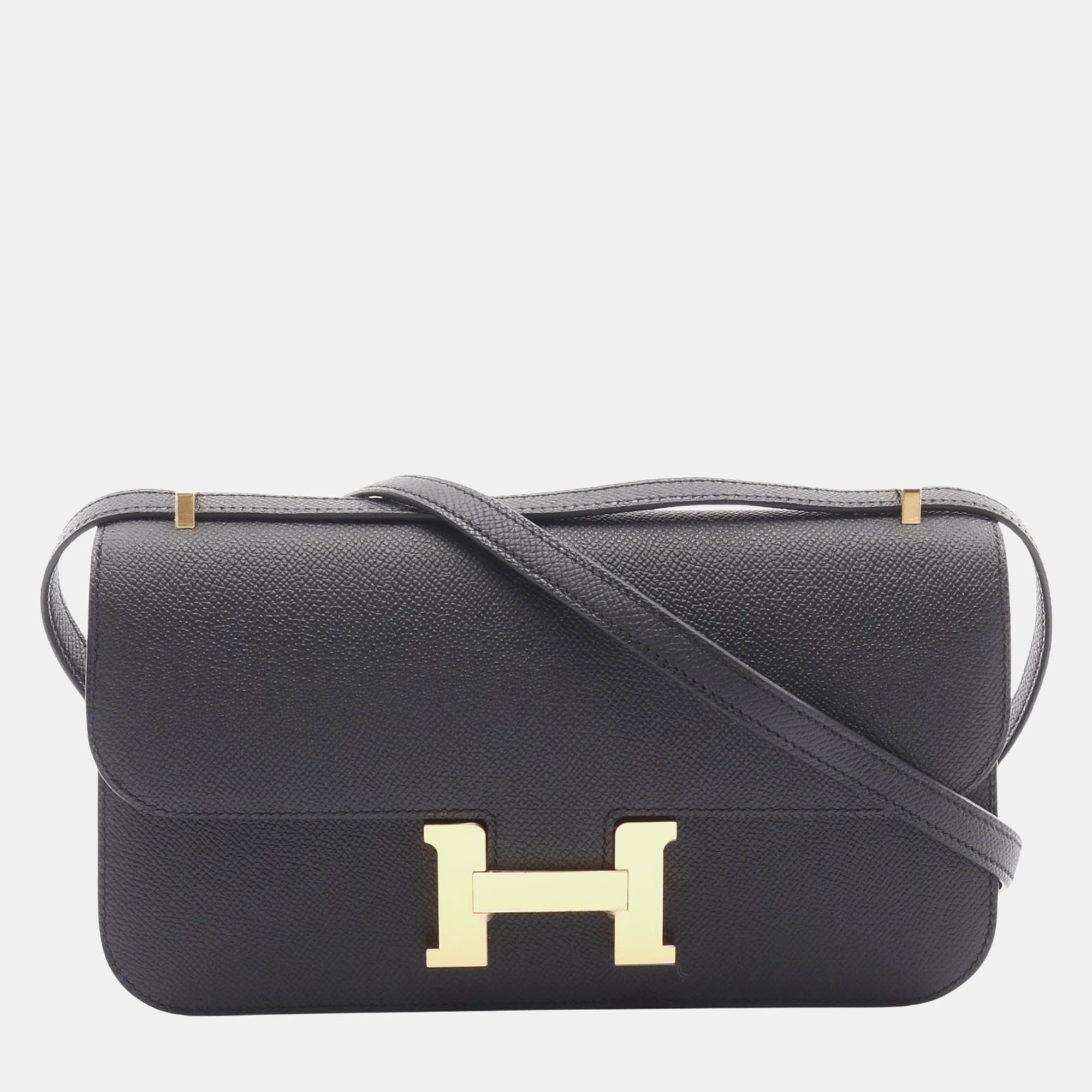 

Hermes Constance Elan Black Epsom Leather Shoulder Bag