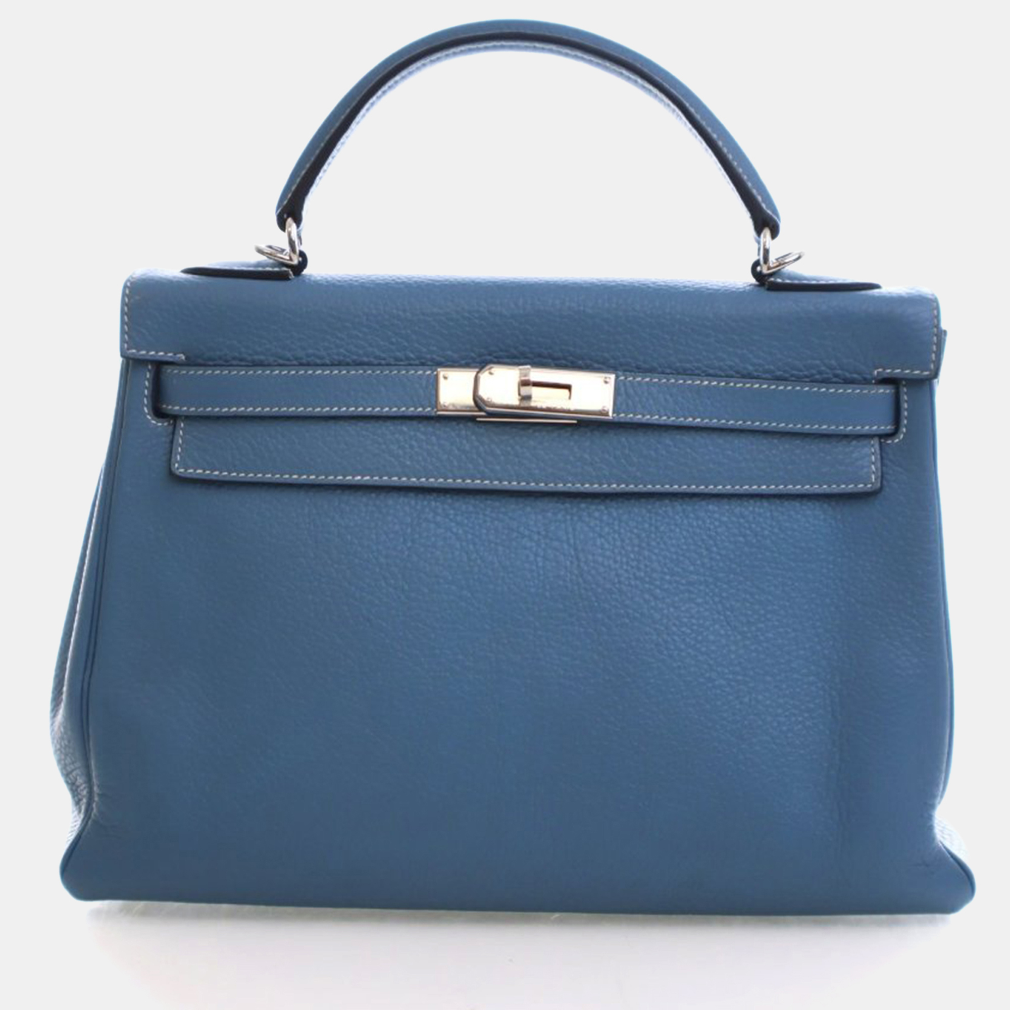 

Hermes Bleu Jean Togo Kelly 32, Blue