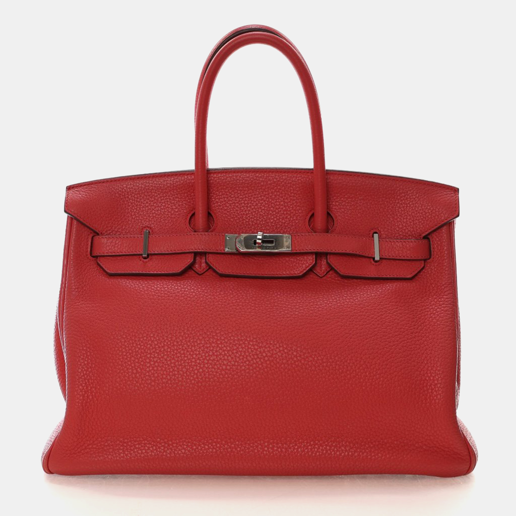

Hermes Rose Jaipur Clemence Birkin 35, Pink