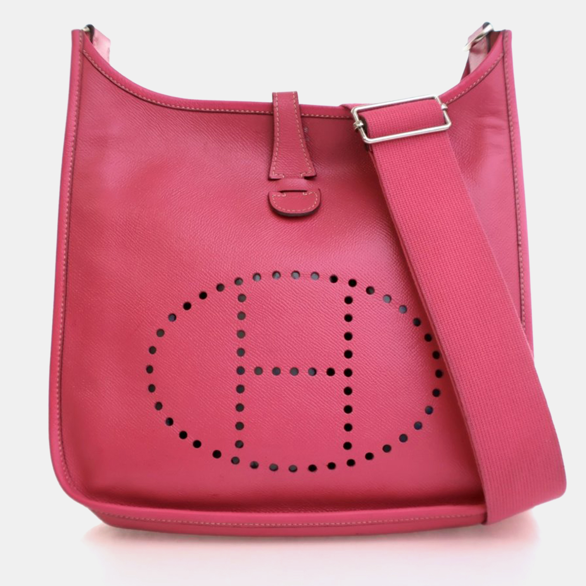 

Hermes Rose Tyrien Epsom Evelyne III PM, Pink