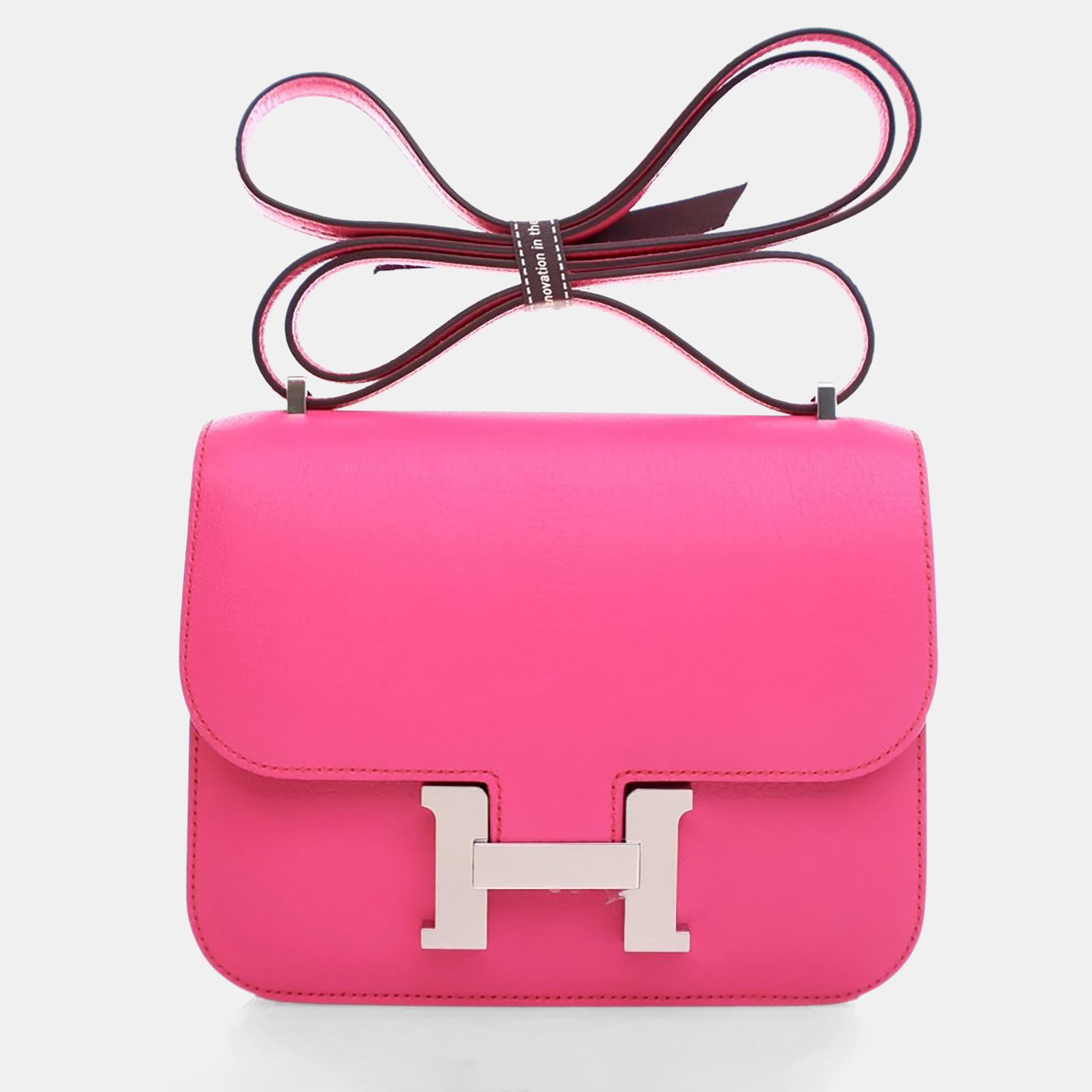 

Hermes Rose Pop Epsom Mini Constance 18, Pink