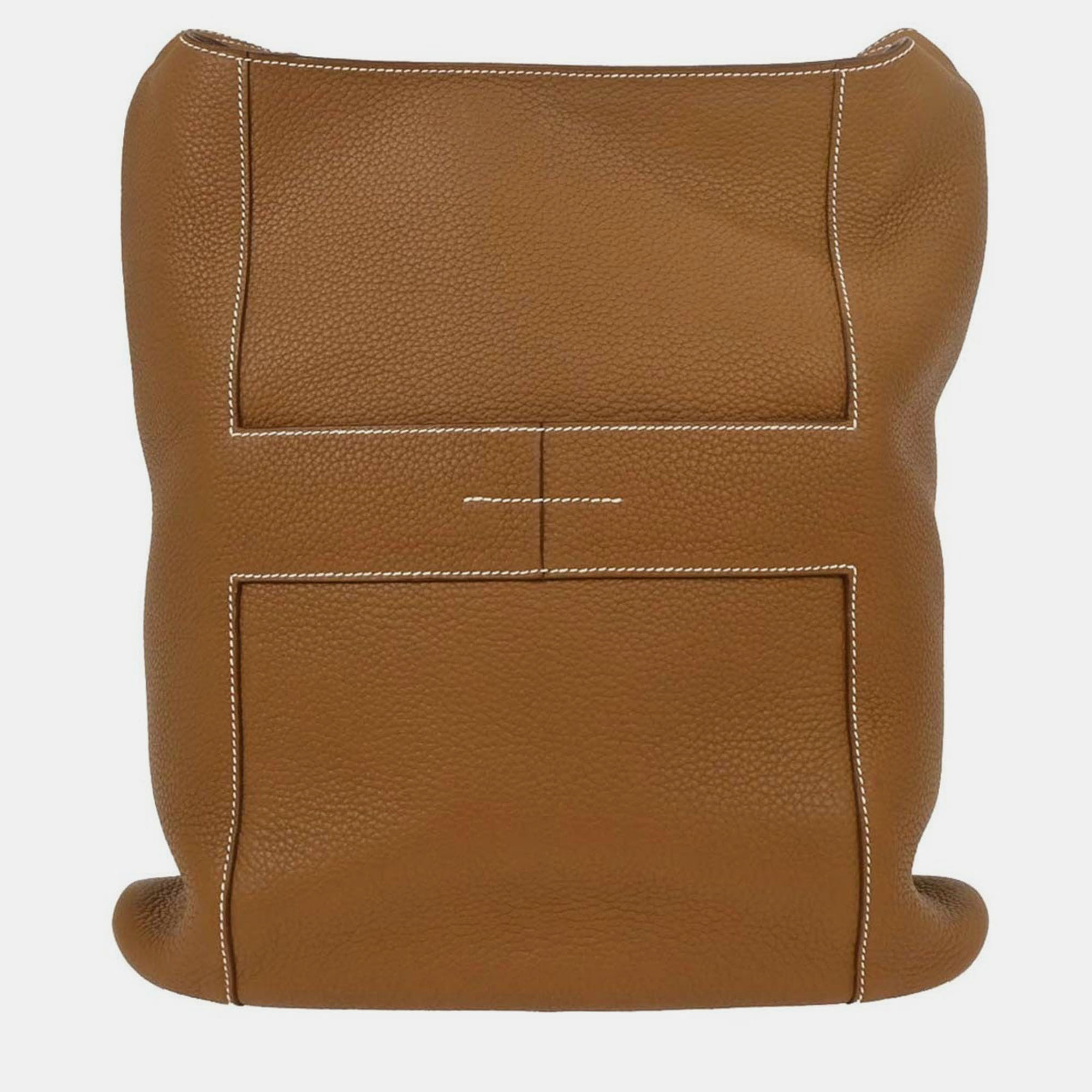 

Hermes Gold Taurillon Clemence Goodnews GM Shoulder Bag