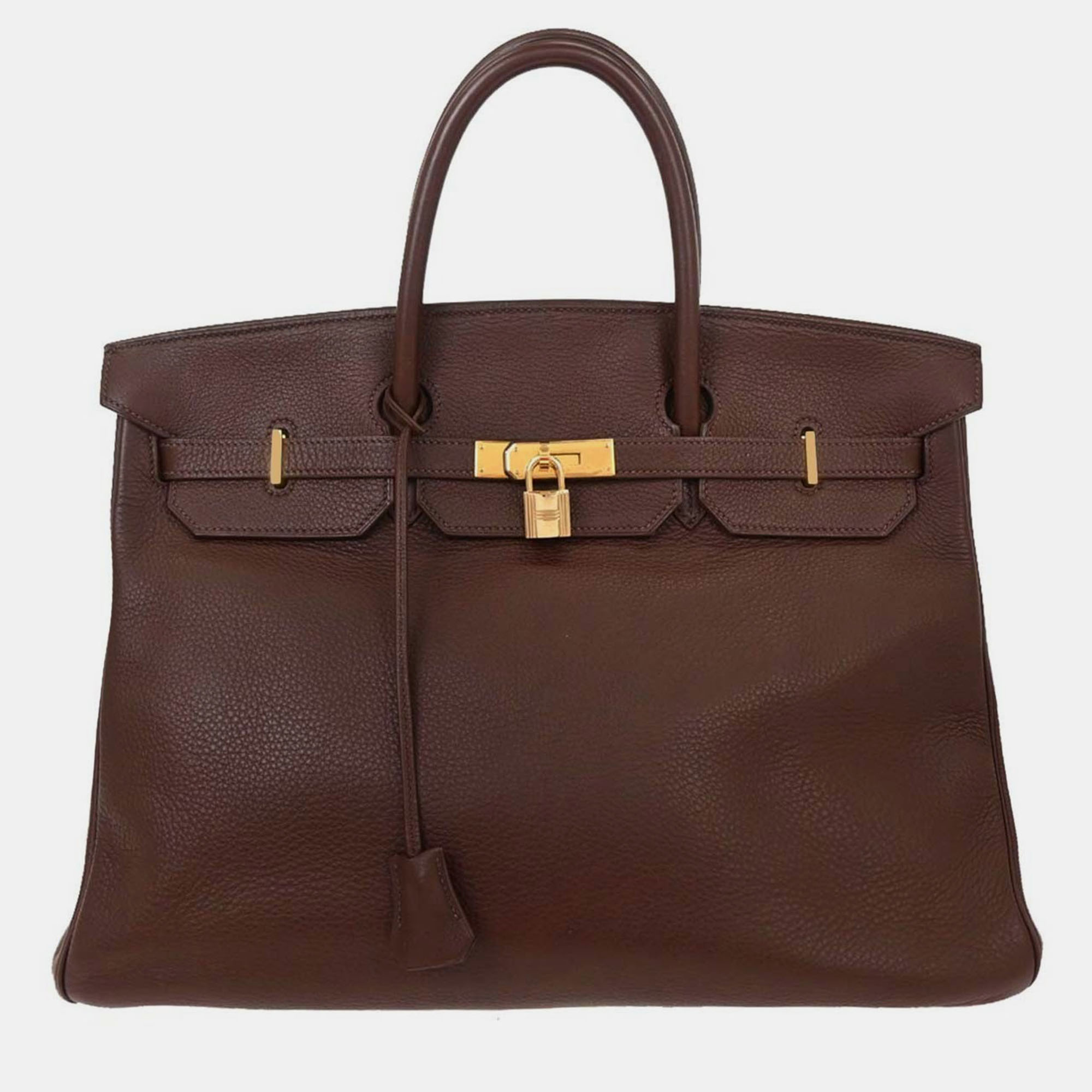 

Hermes Birkin 40 Havane Taurillon Clemence Handbag, Brown