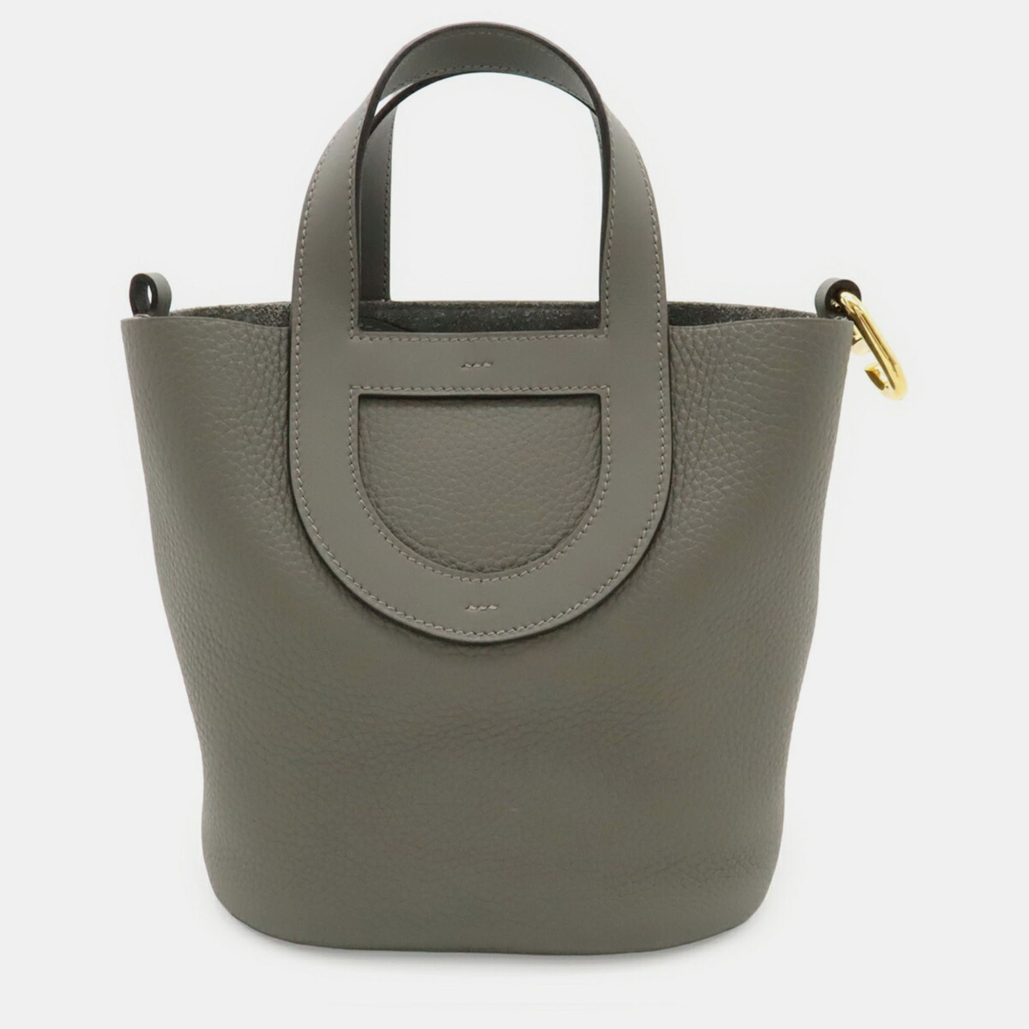 

Hermes In The Loop 18 Grey Taurillon Clemence Leather Shoulder Bag