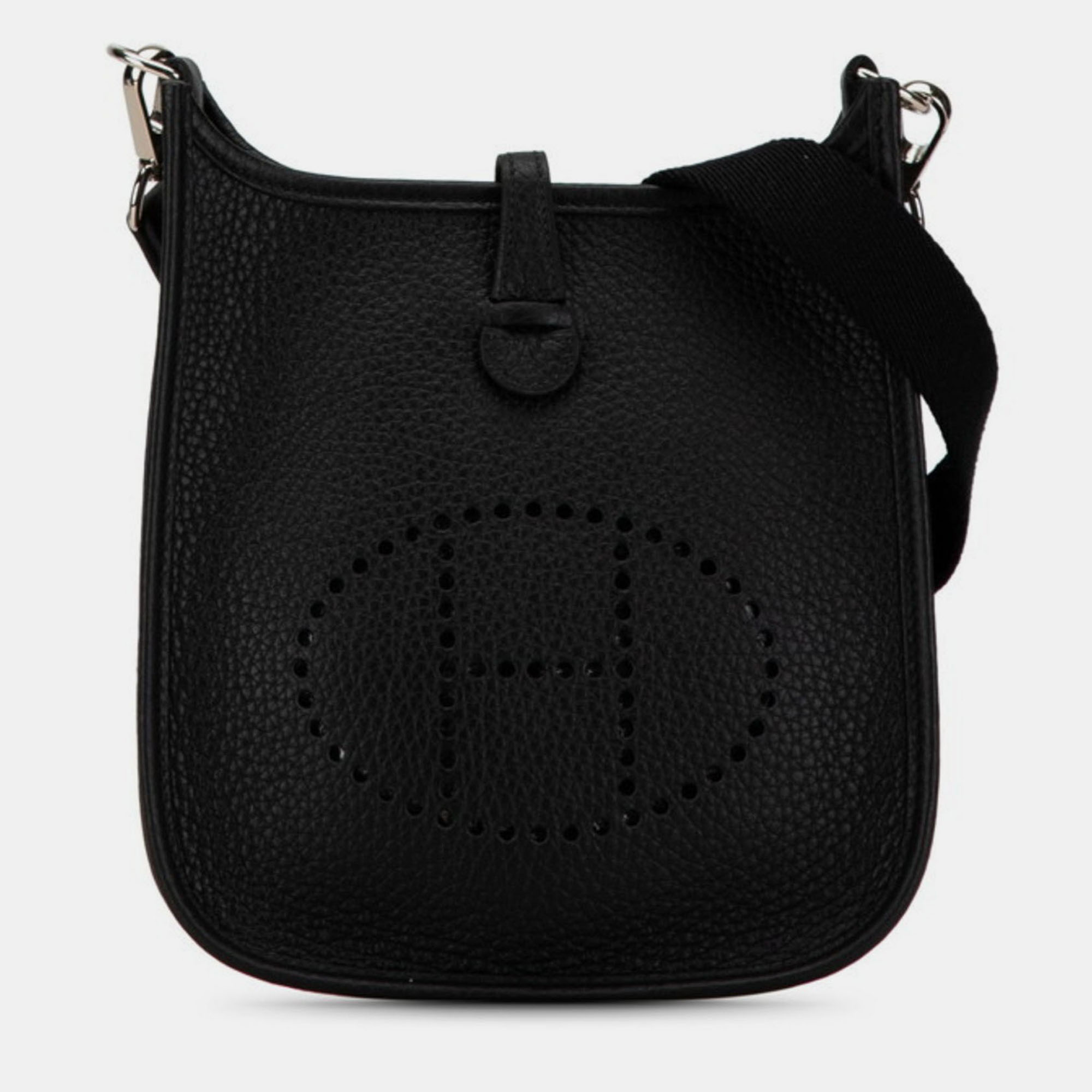 

Hermes Evelyn TPM Black Taurillon Clemence Shoulder Bag