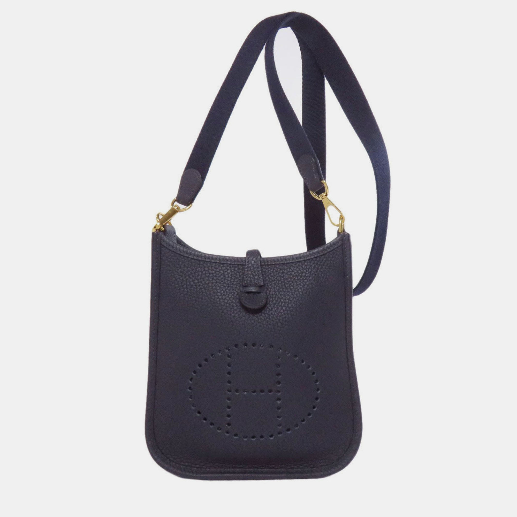 

Hermes Evelyn TPM Taurillon Shoulder Bag, Navy blue