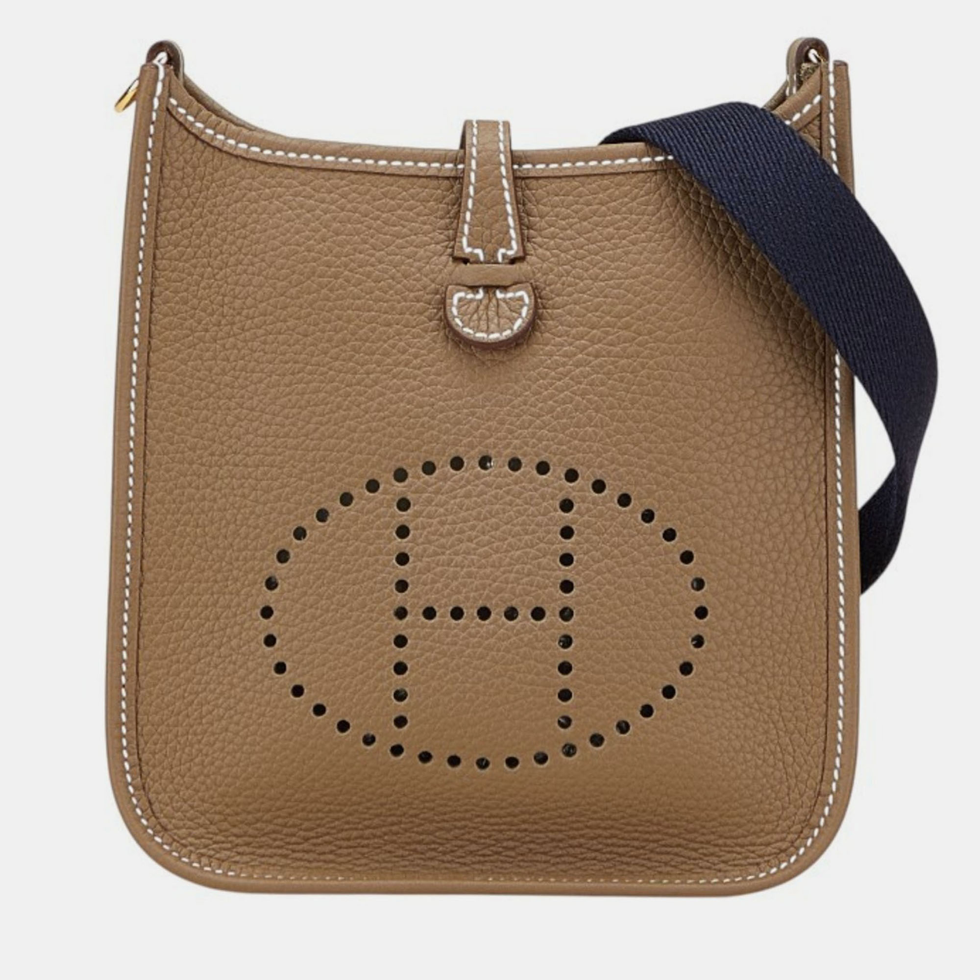 

Hermes Evelyn TPM Etoupe Brown Togo Shoulder Bag