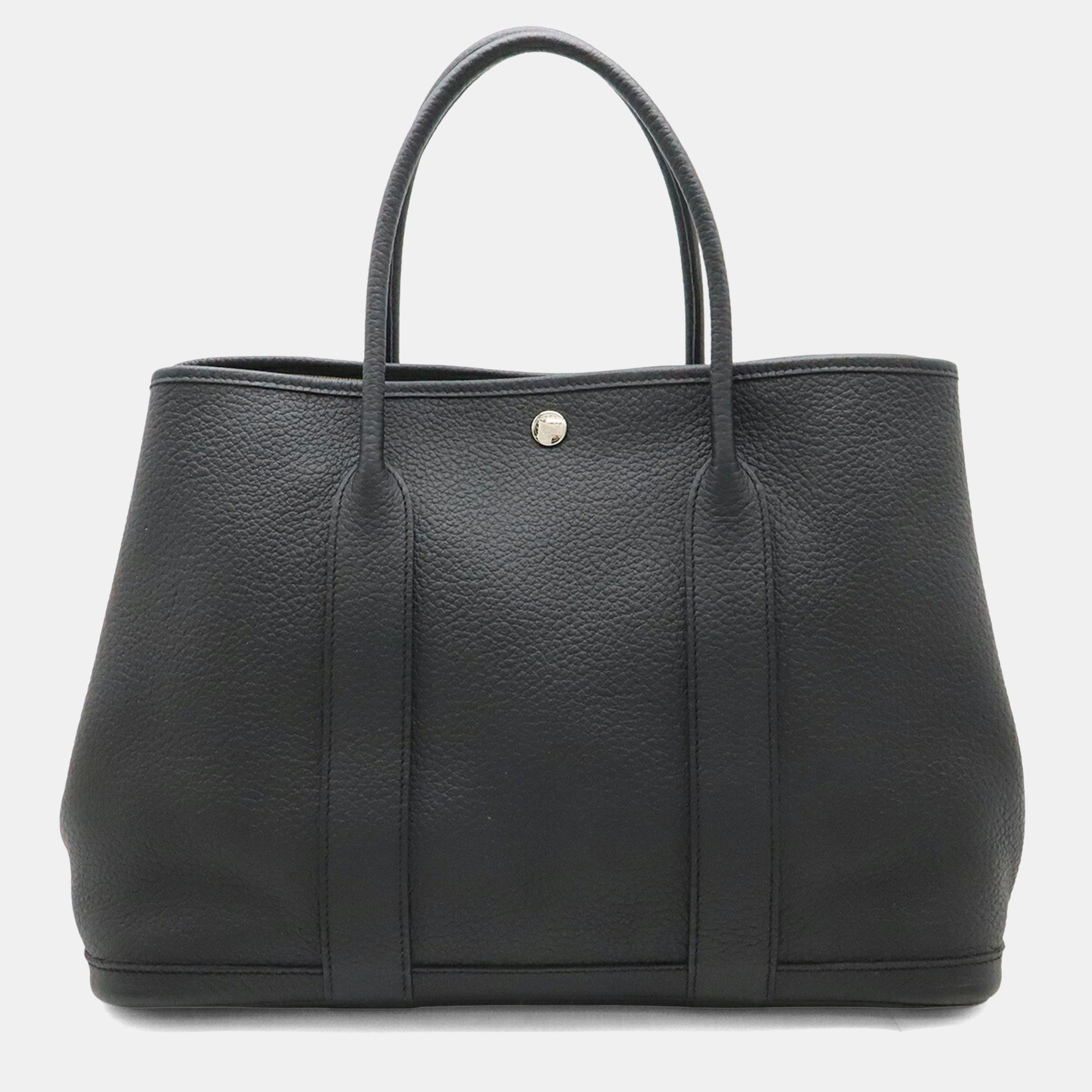 

Hermes Garden PM Black Negonda Leather Bag