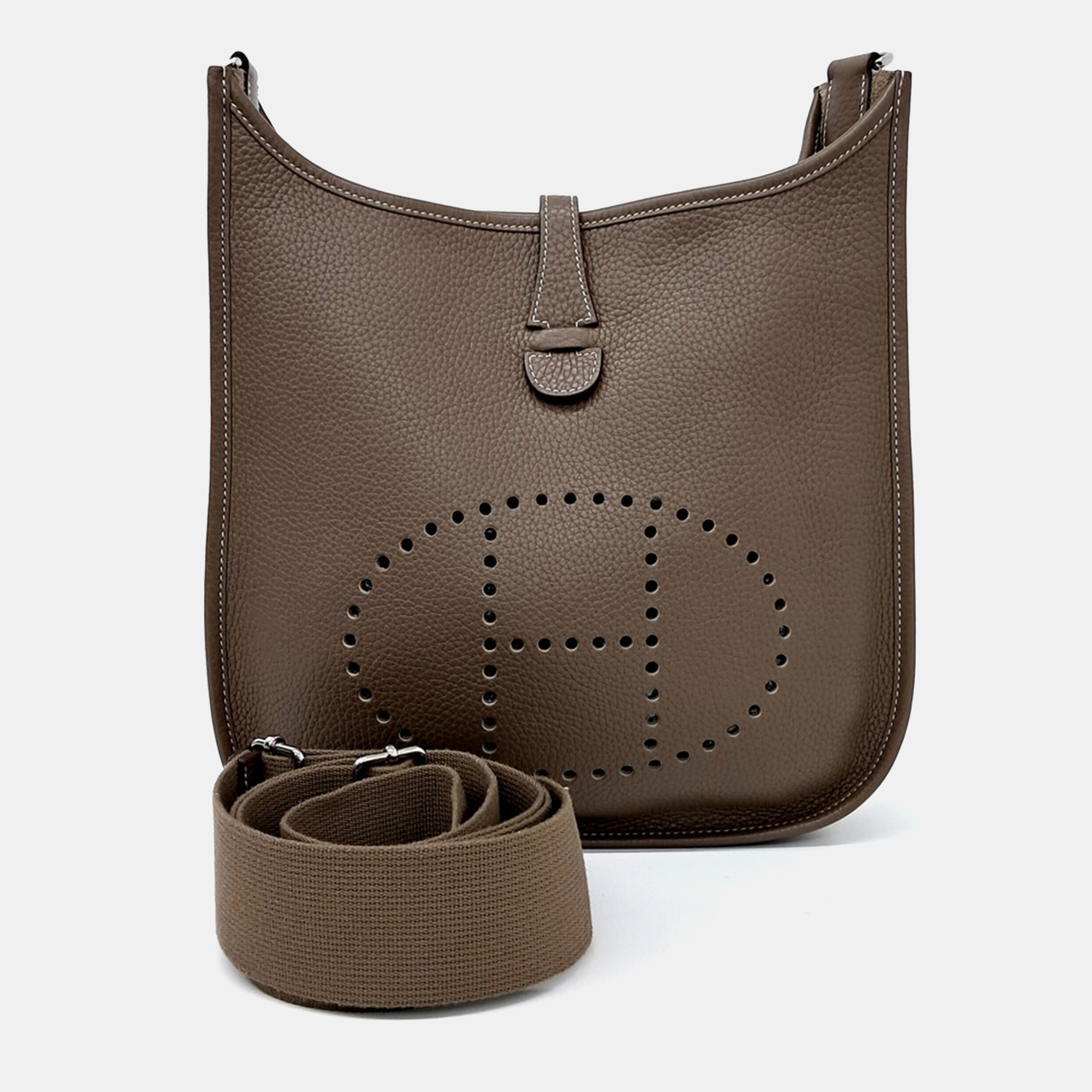 

Hermes Brown Leather Evelyn 29