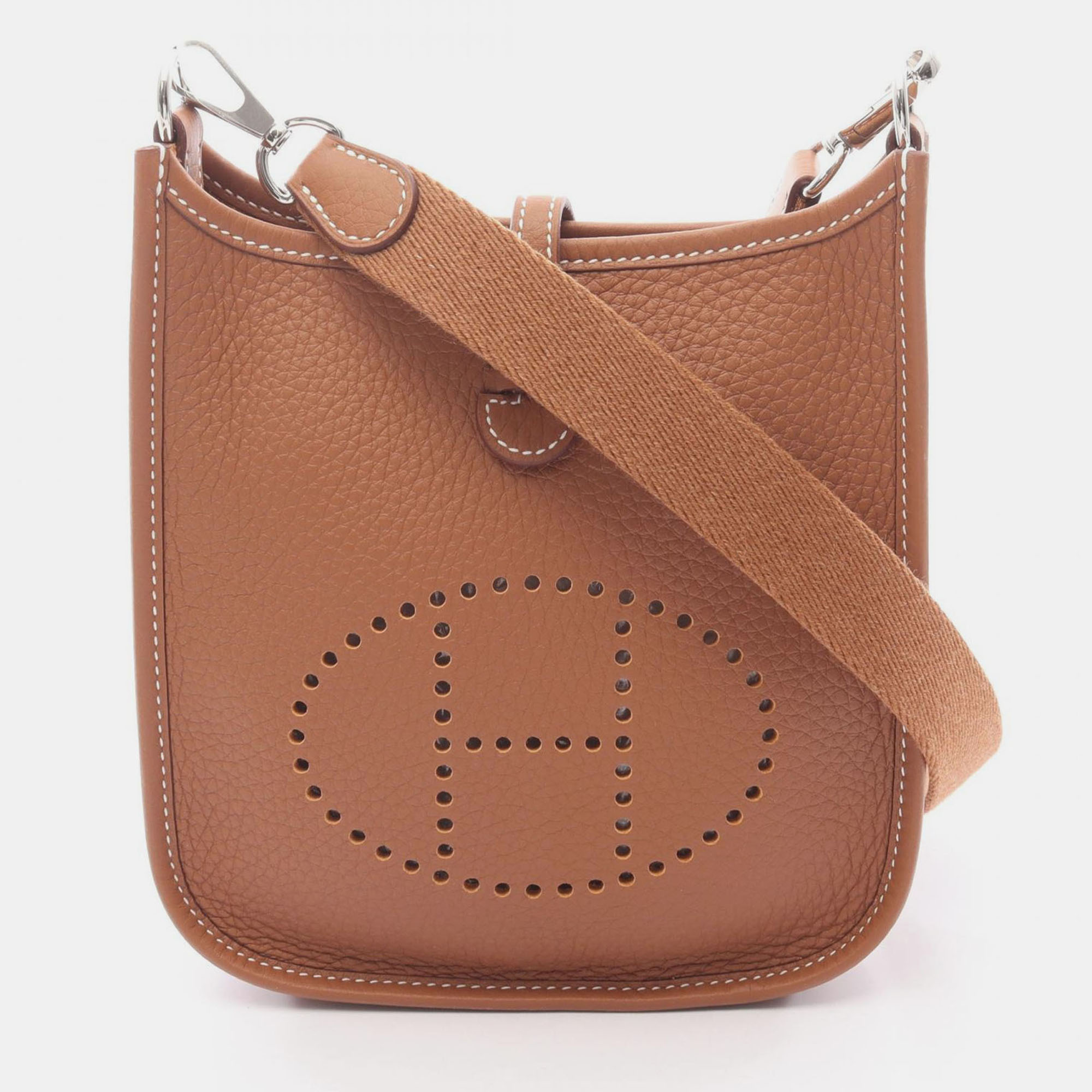 

Hermes Evelyne 16 Gold Taurillon Clemence Leather Shoulder Bag