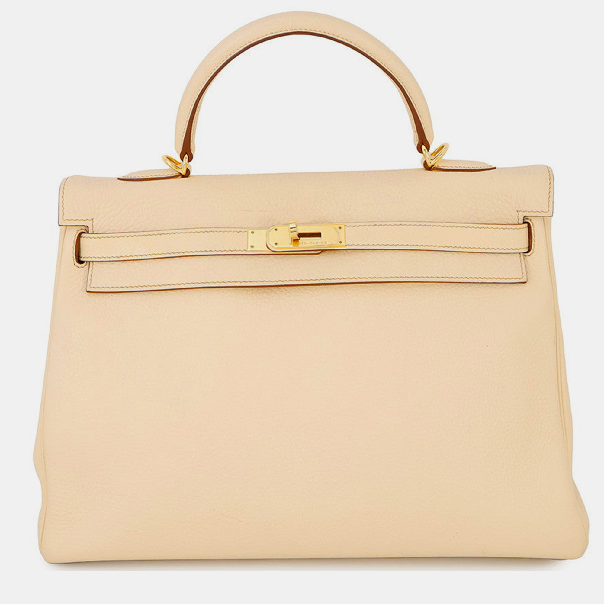 

Hermes Kelly Retourne Parchement Togo Leather Size, Beige
