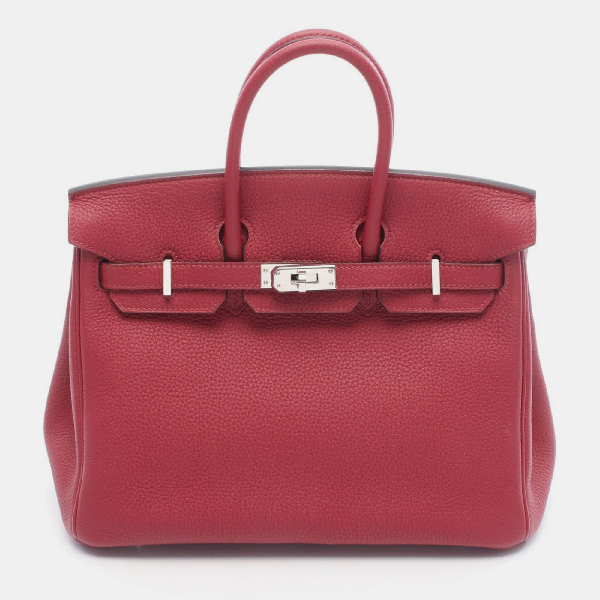 

Hermes Birkin 25 Rouge Grenat Togo Leather Handbag, Red