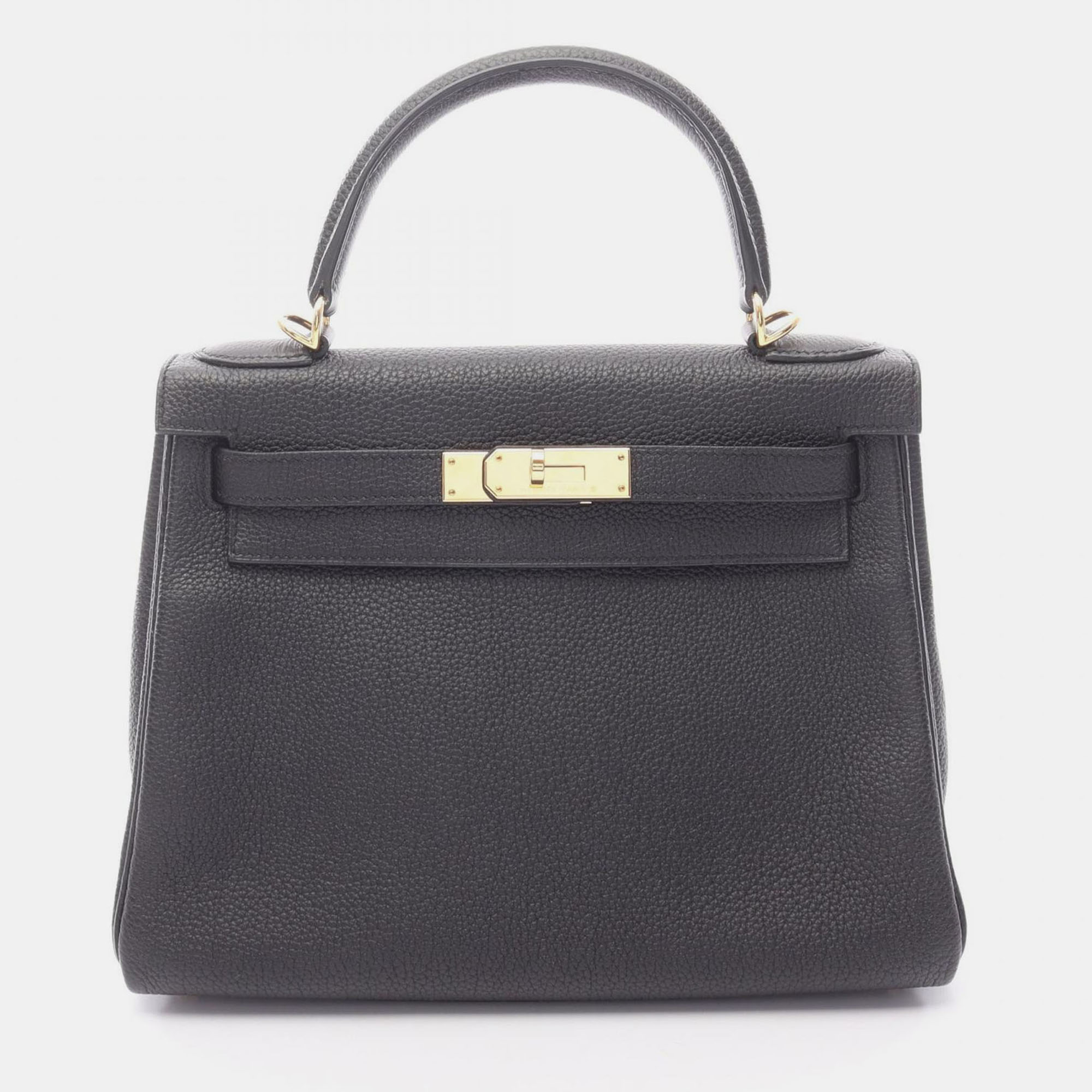 

Hermes Kelly 28 Black Togo Leather Shoulder Bag